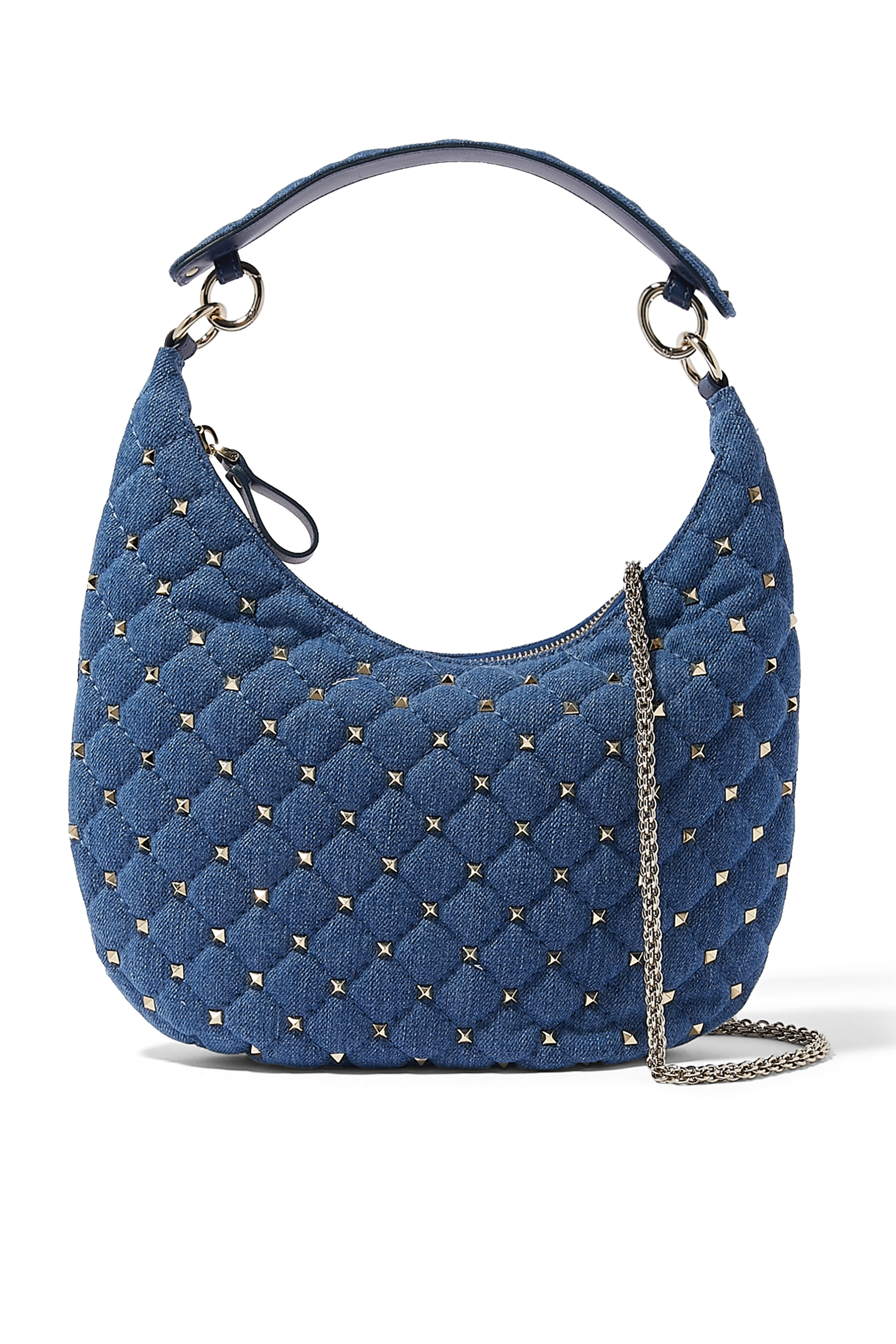 Rockstud Spike Small Hobo Bag