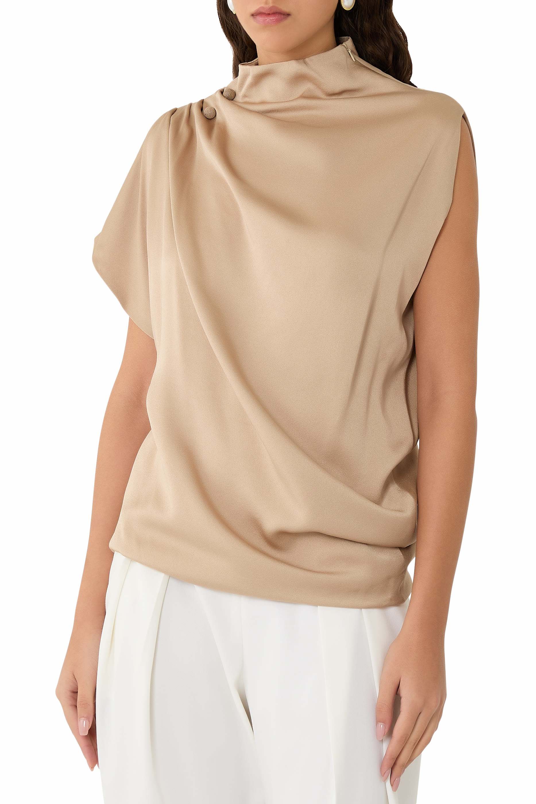 Envers Satin Sleeveless Top