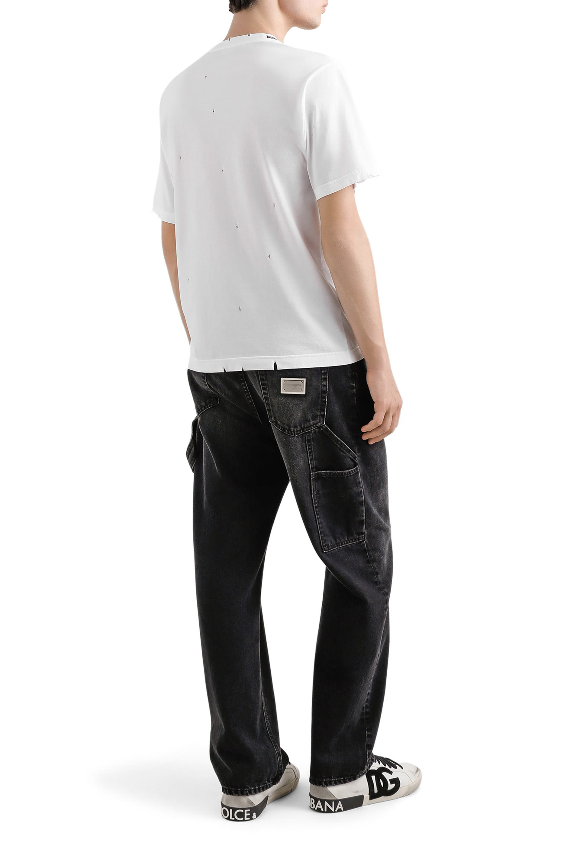 Postcard Print Cotton T-Shirt