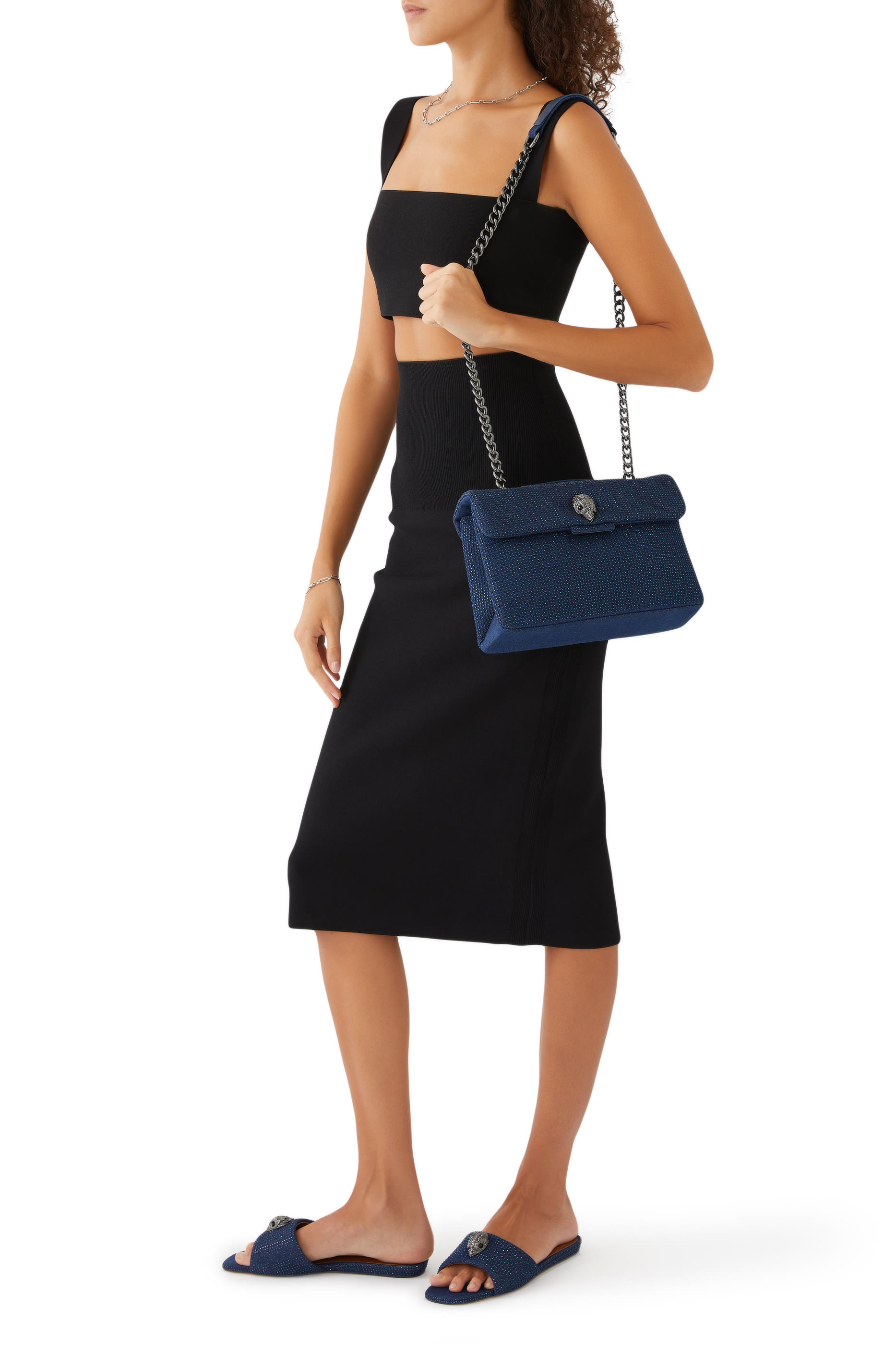 Kensington Denim Flat Sandals