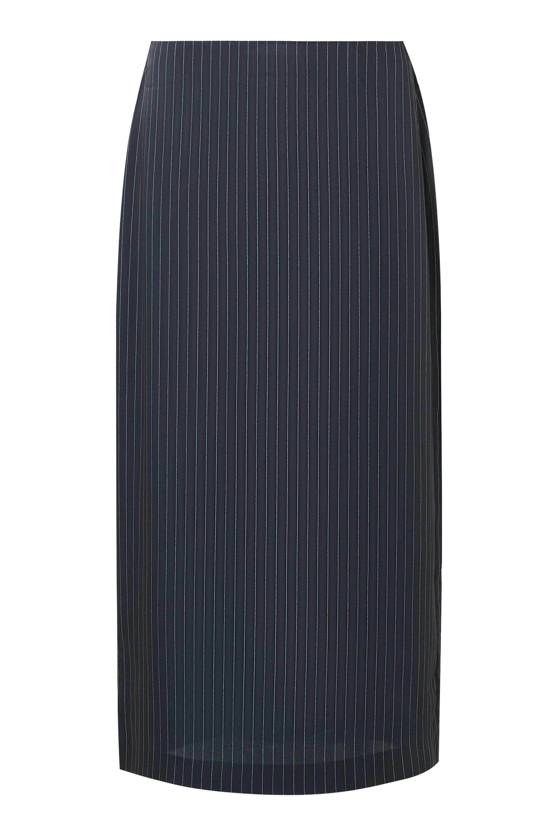 Pinstripe Lean Pencil Skirt