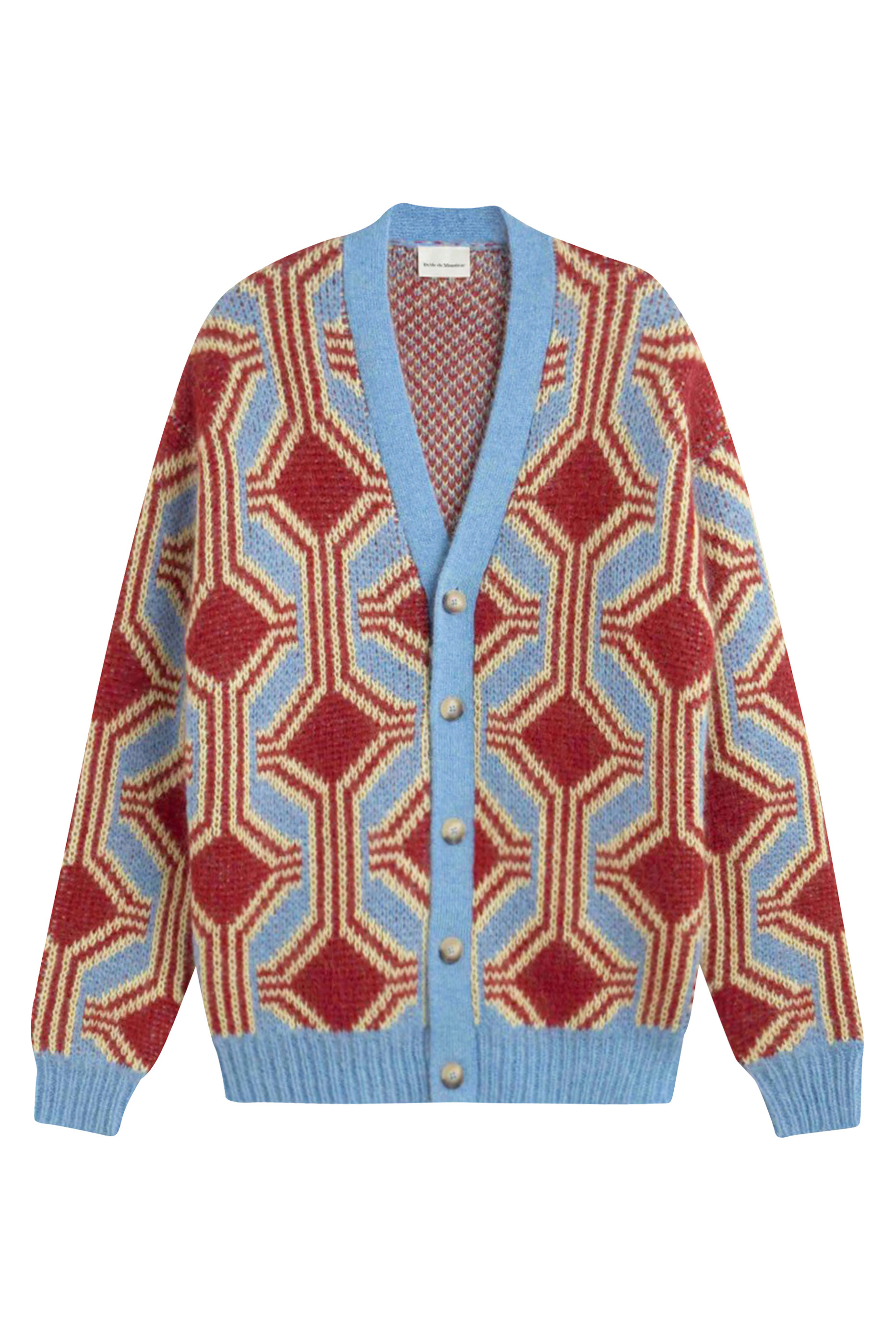 Le Cardigan Mohair G&eacute;om&eacute;trique