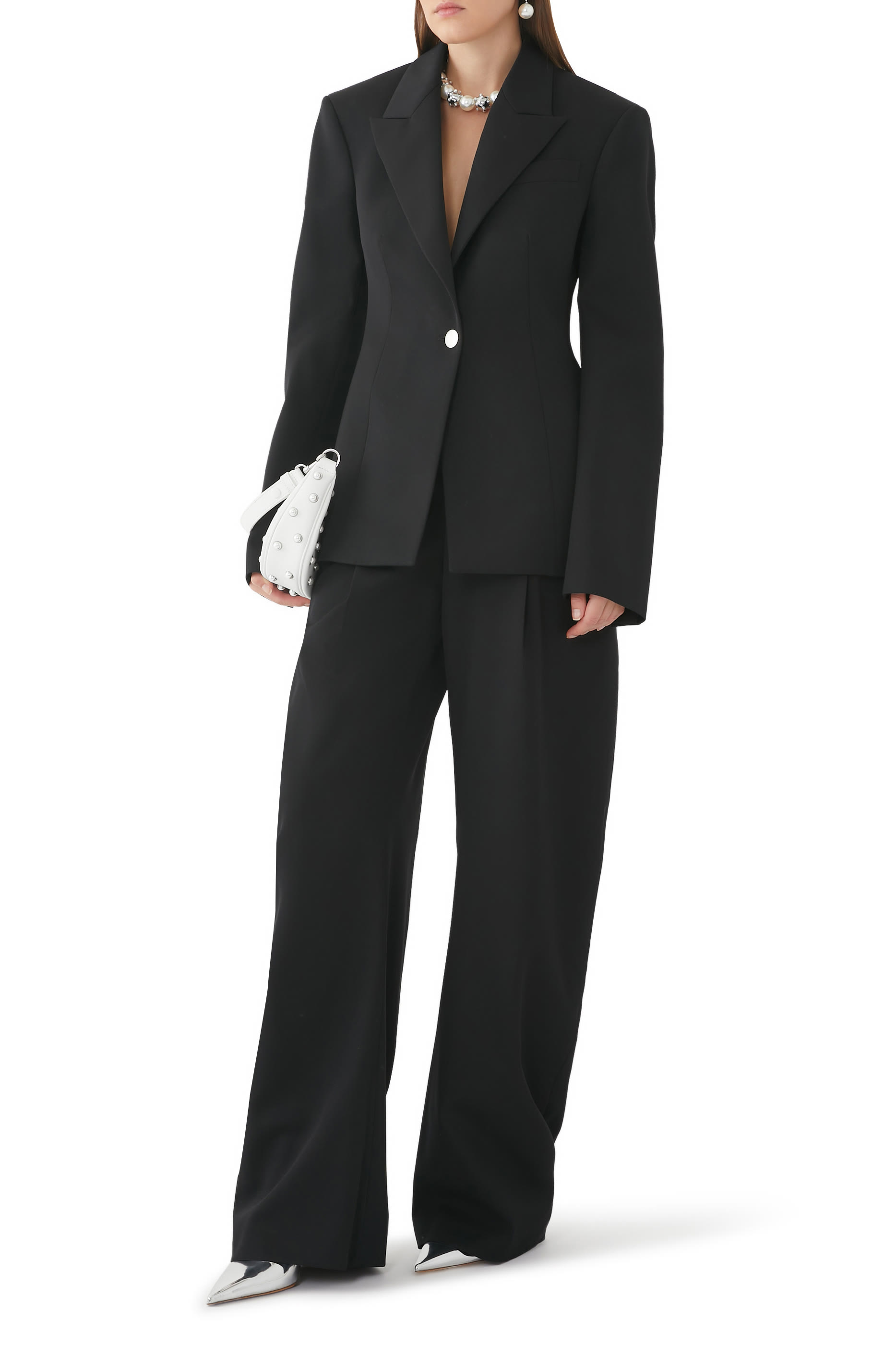 Glen Single Button Blazer