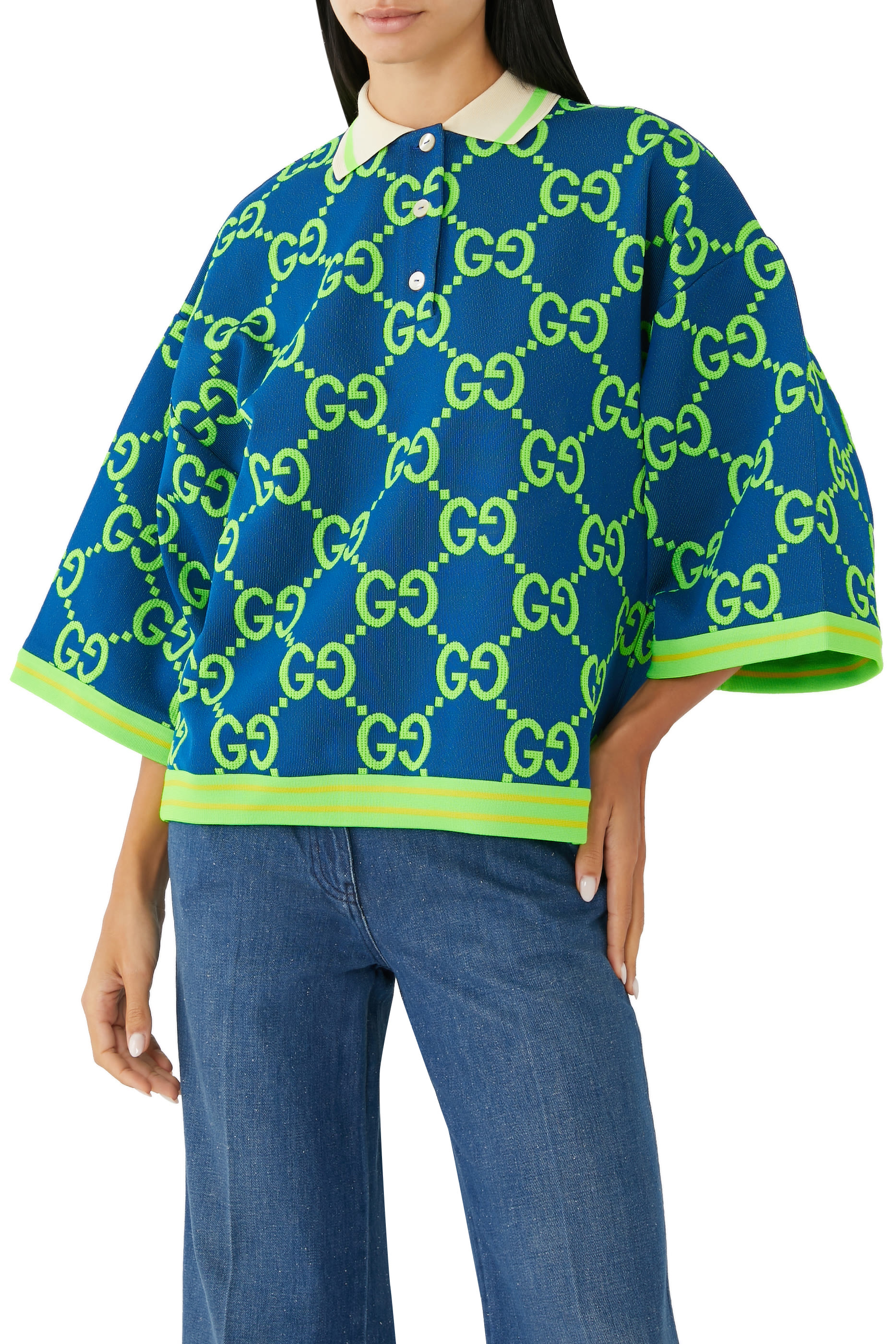 GG Cropped Polo Shirt