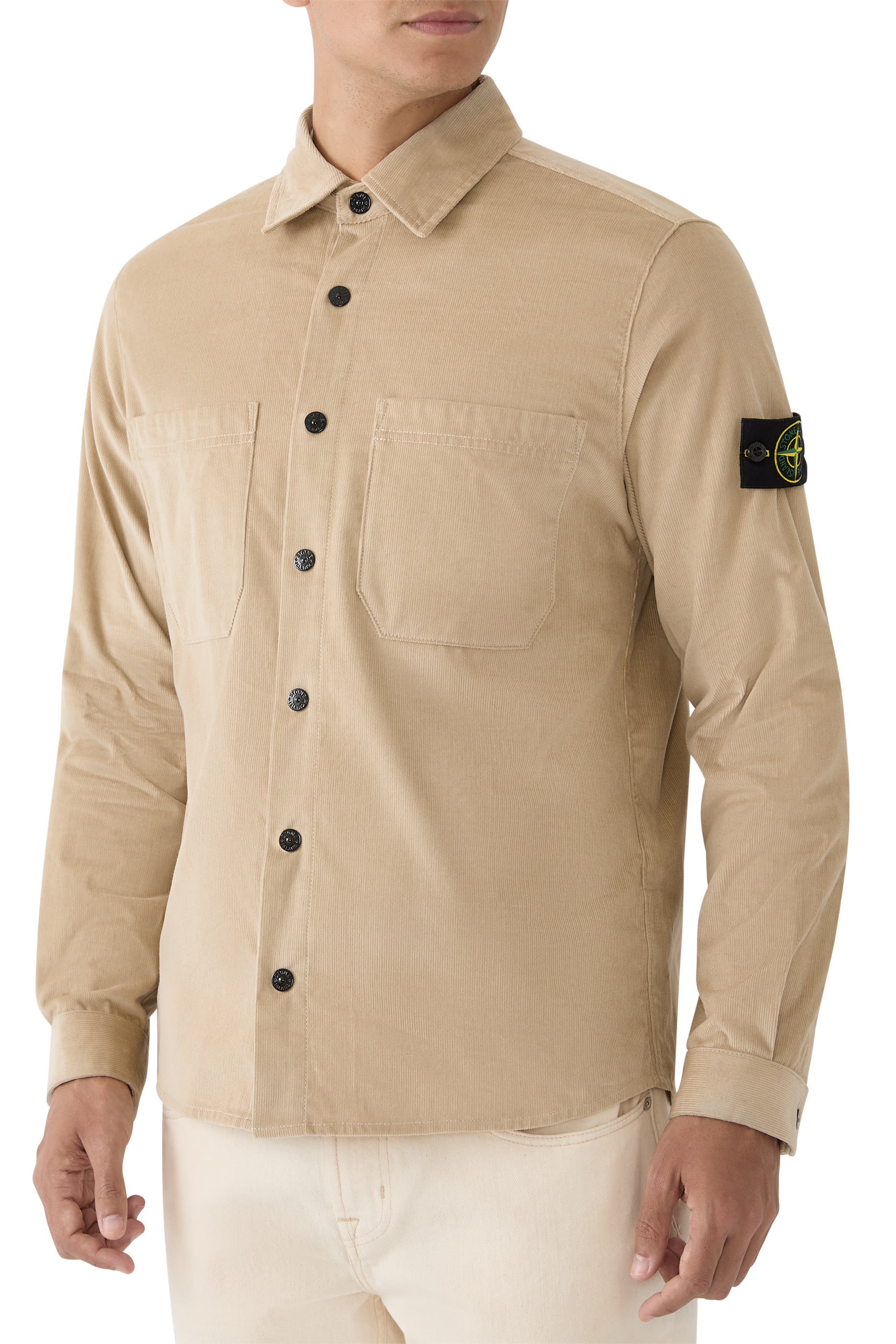 Micro-Corduroy Overshirt