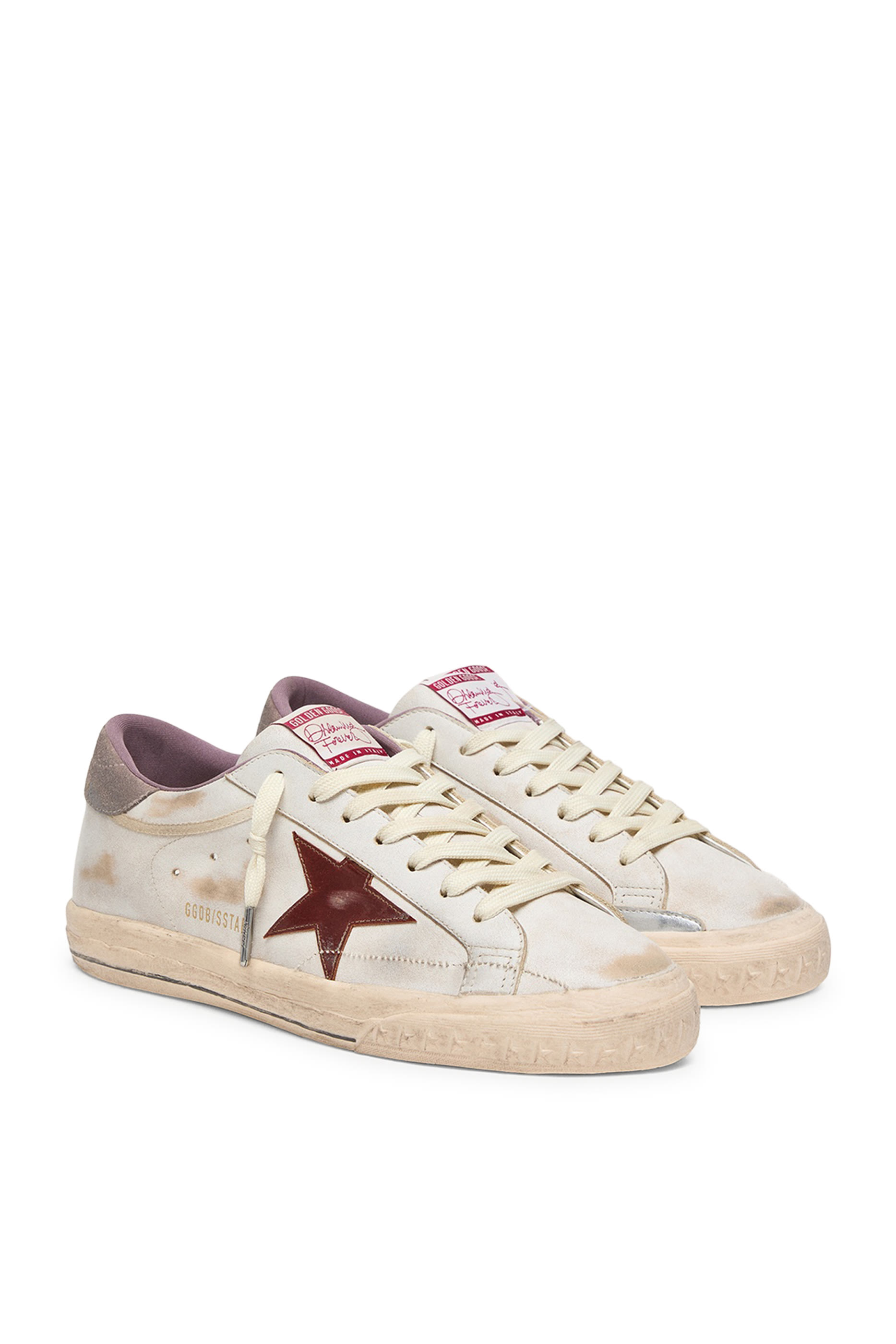 Super-Star Sneakers with Laminated Leather Star