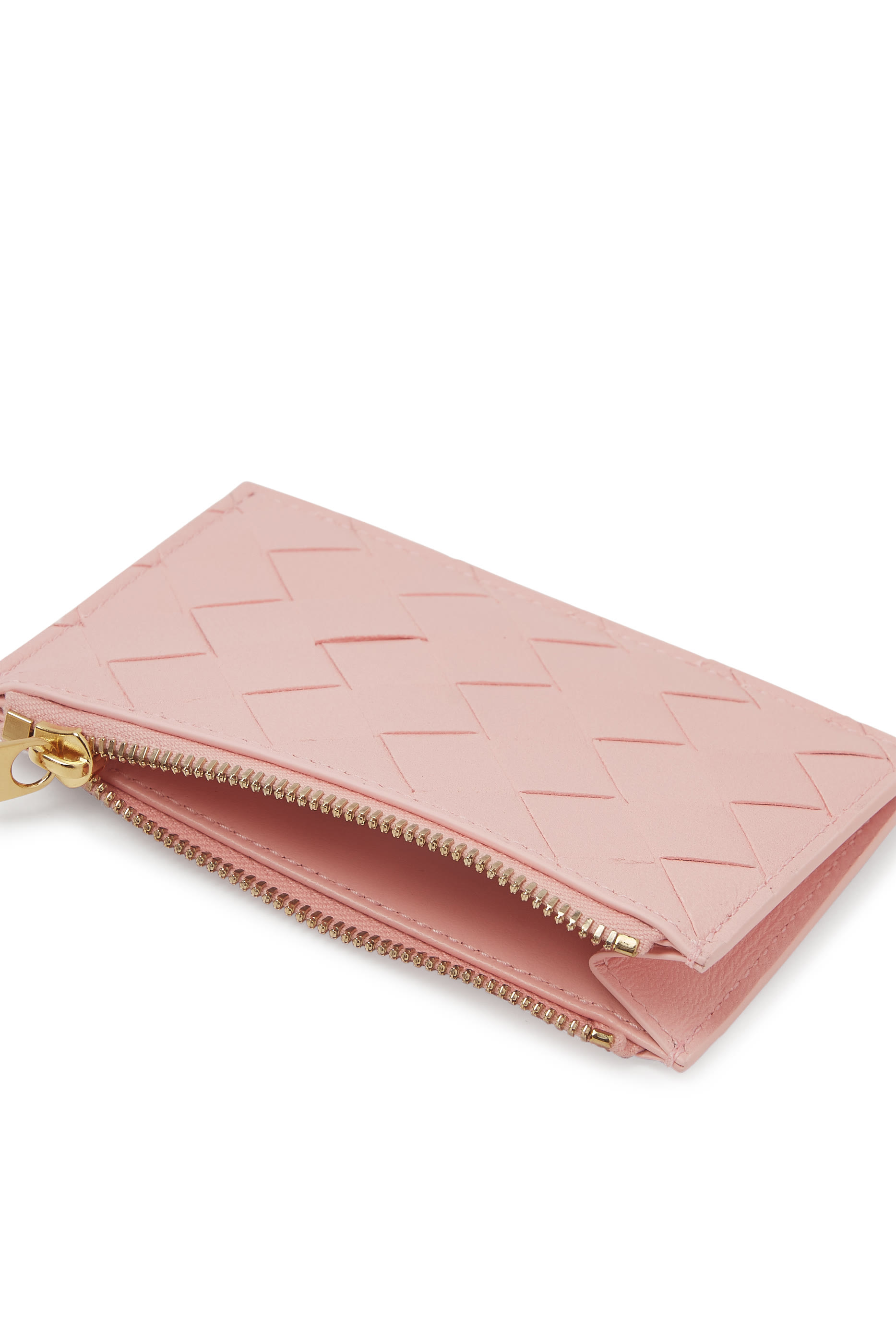 Intrecciato Zipped Card Case