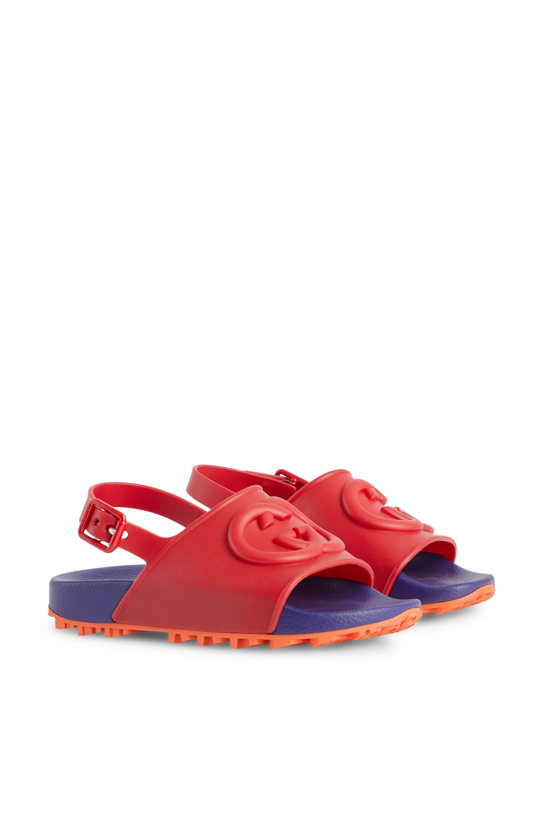 Kids Interlocking G Rubber Sandals