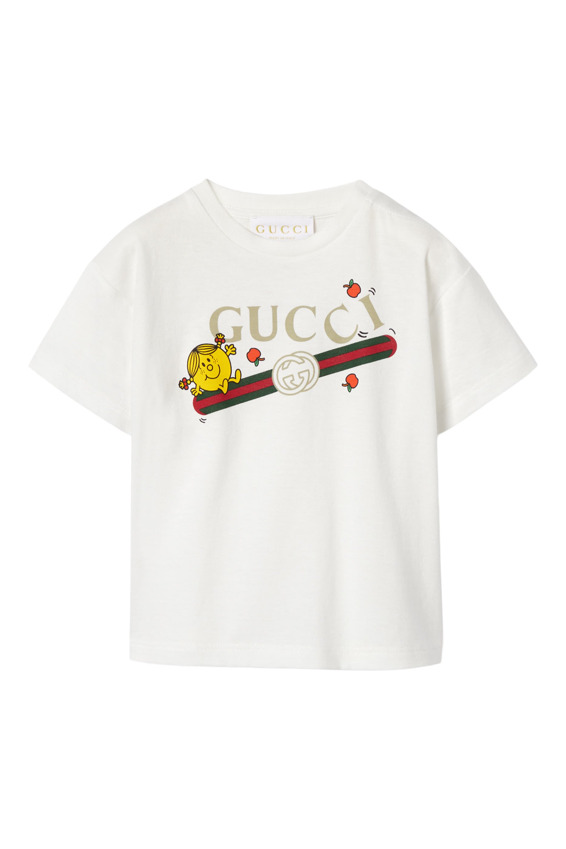Kids Logo Print Cotton T-Shirt