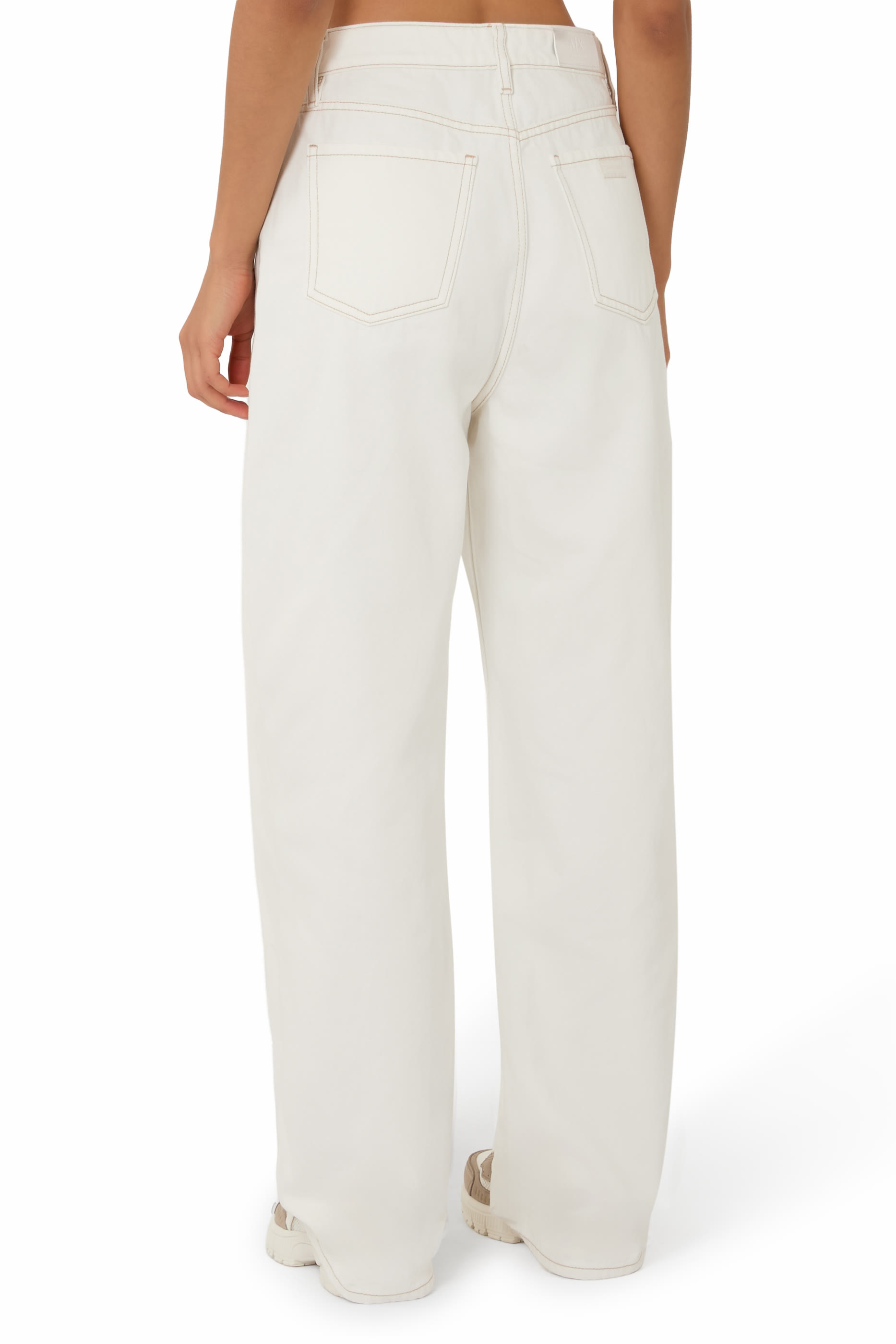Relaxed Fit Optic White Jeans 
