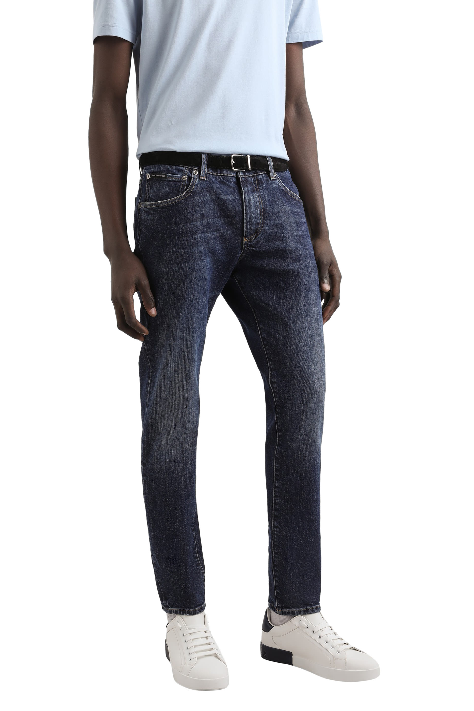 Slim-Fit Stretch Cotton Jeans
