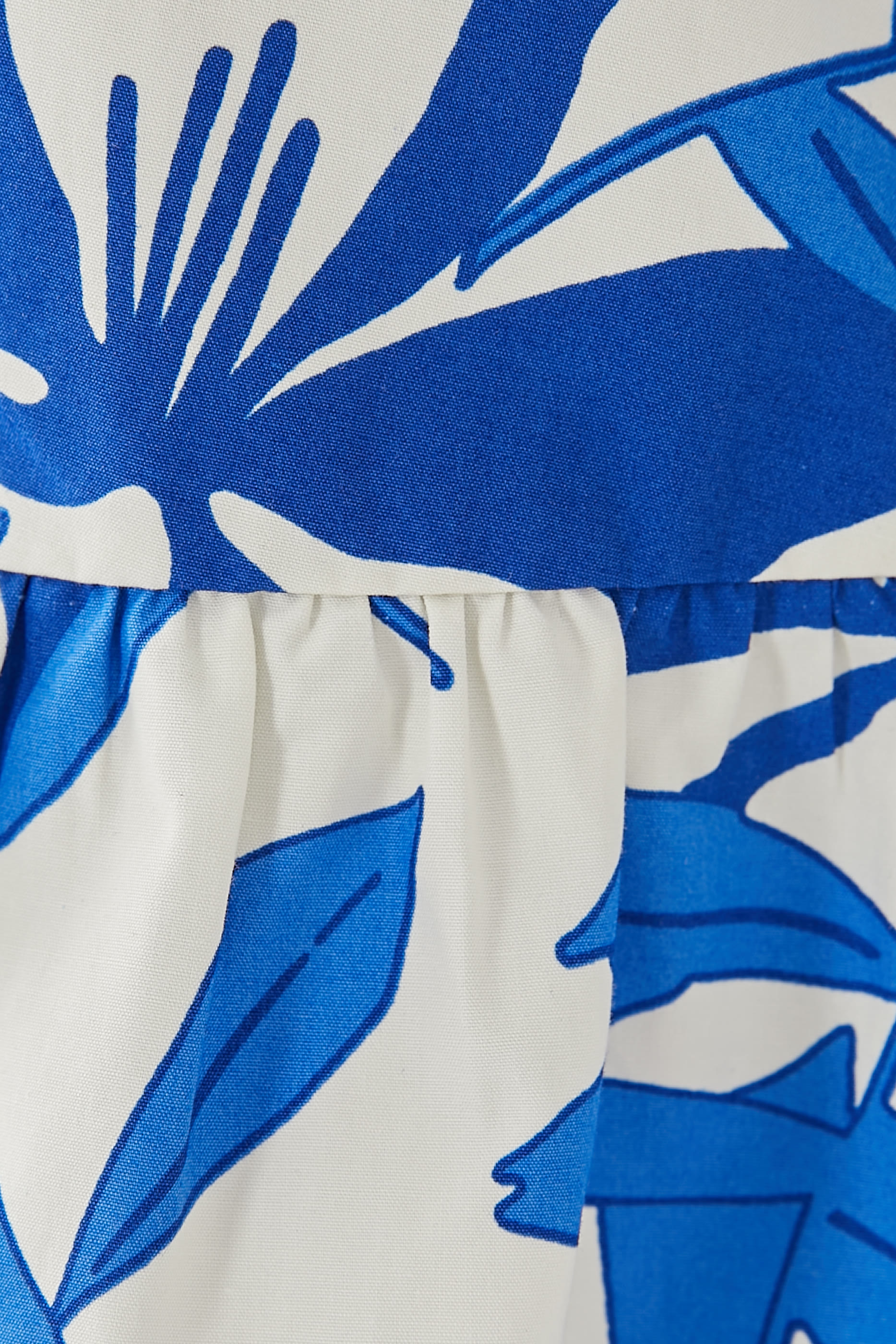 Bleue Square Neck Tiered Mini Dress