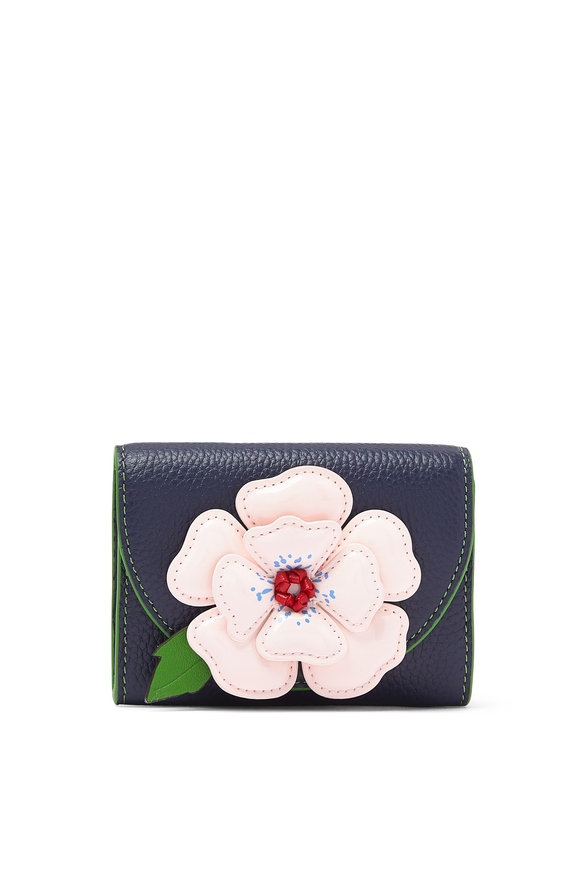 Floral Flap Card Case