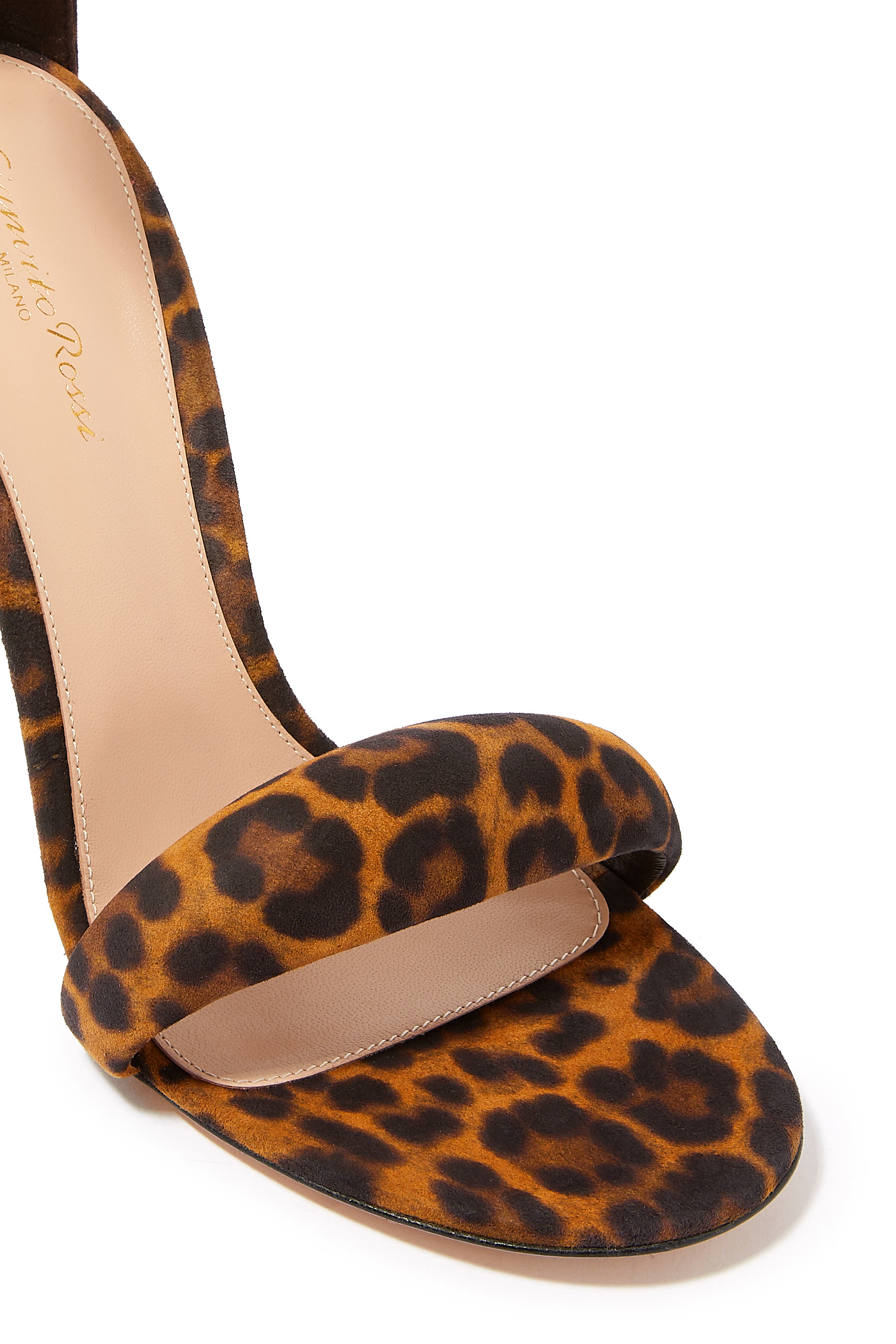Bijoux Leopard Print 105 Suede Sandals