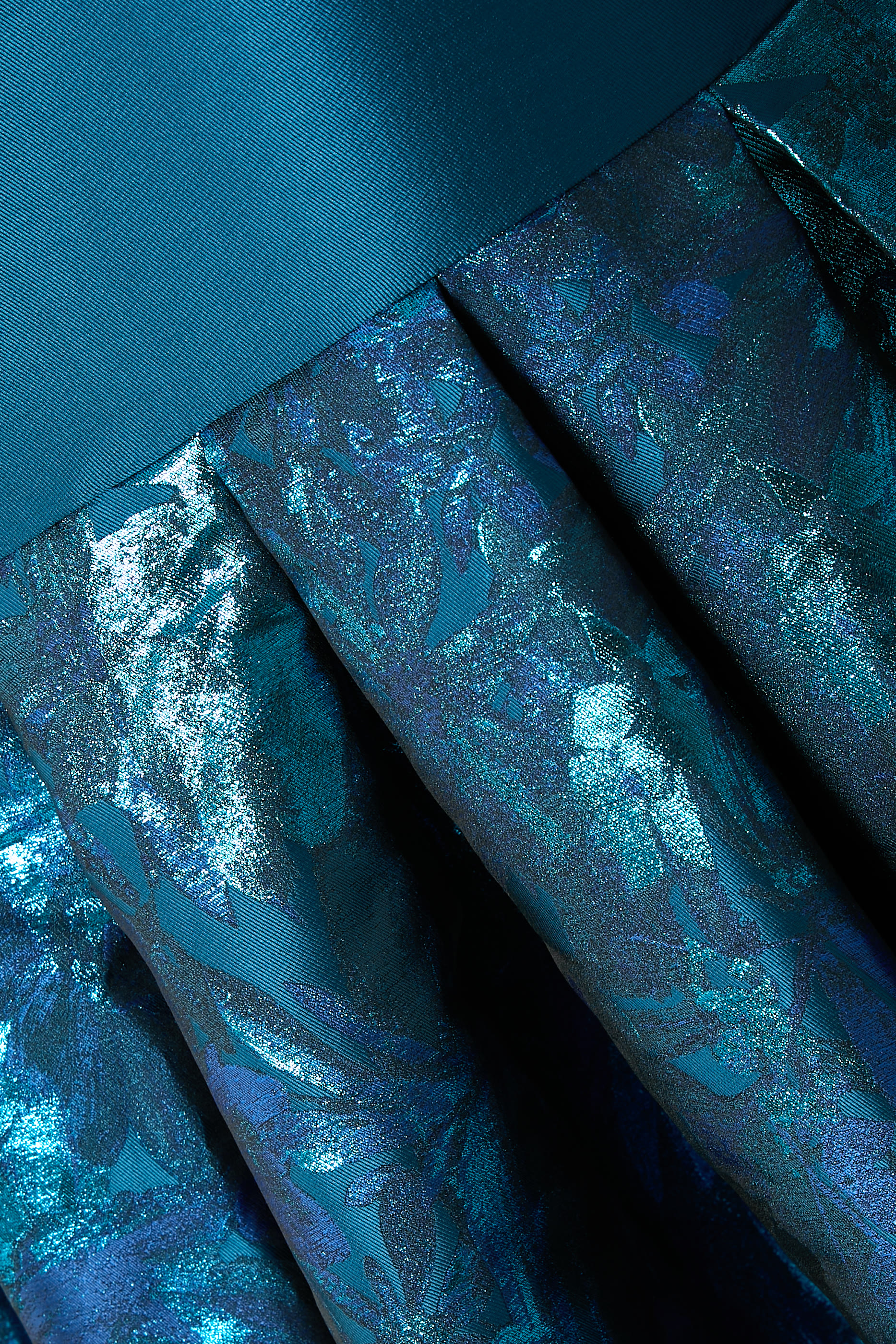 Strapless Mermaid Gown with Dramatic Overskirt