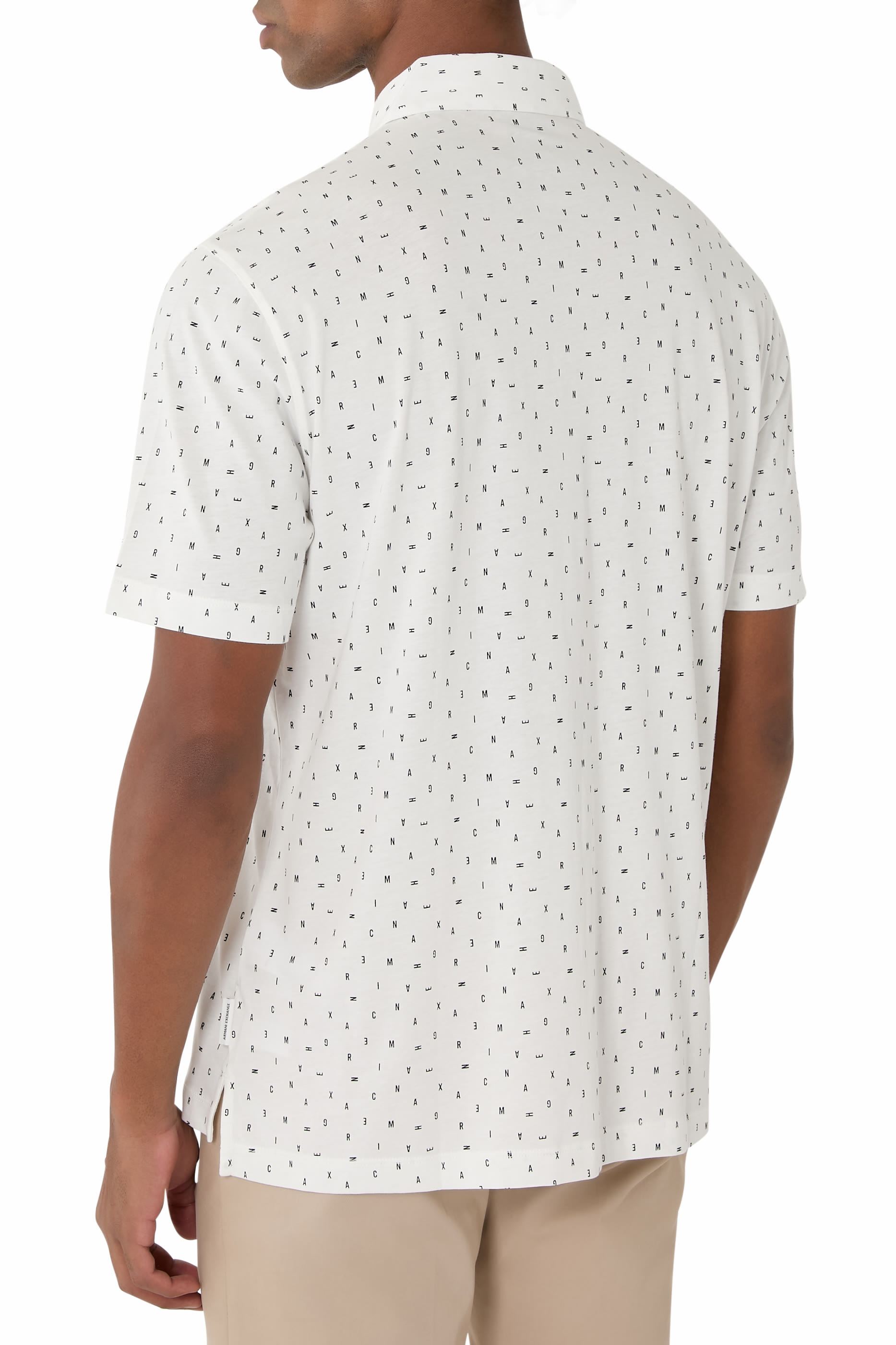 Logo Pattern Polo Shirt