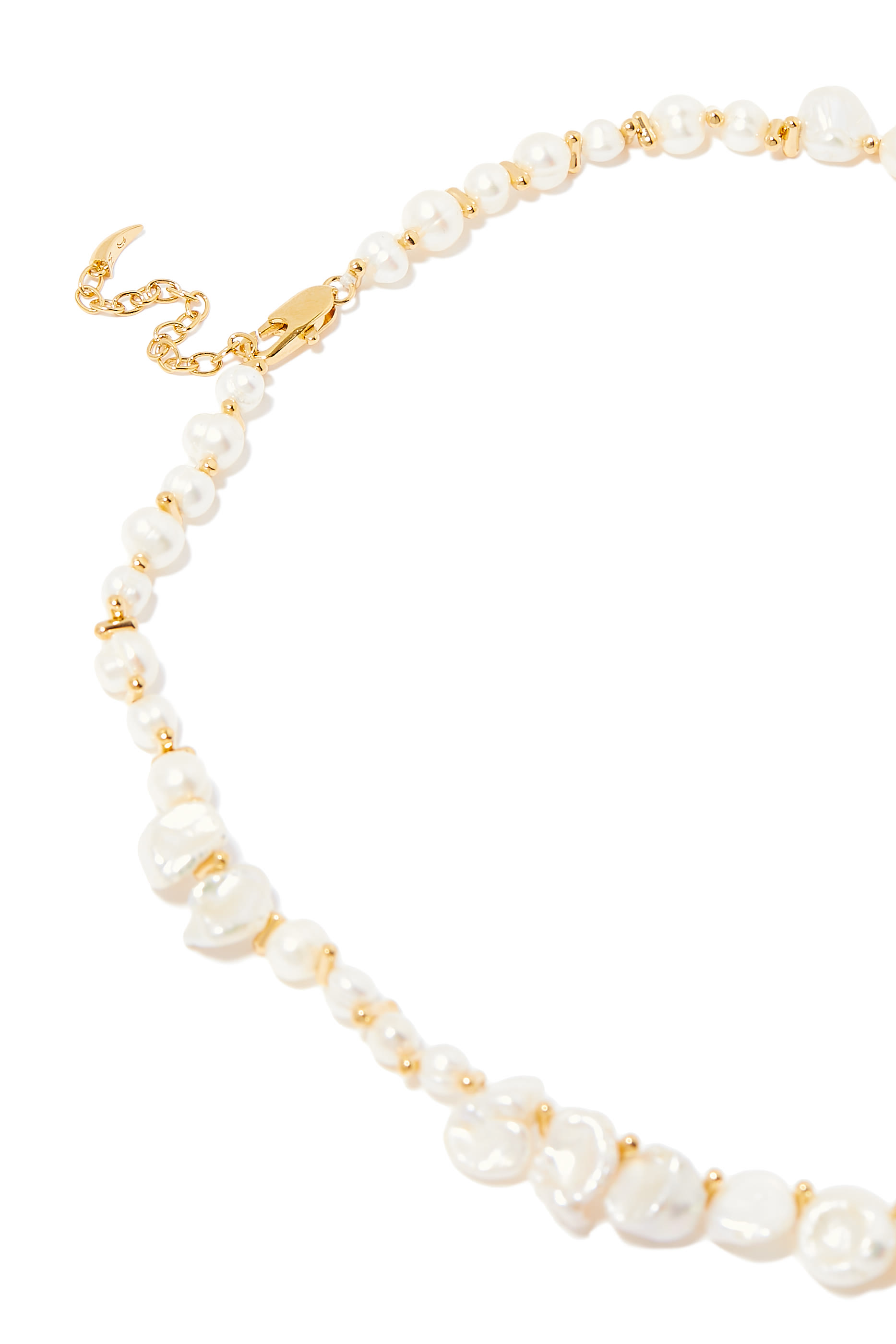 Mixed Pearl Statement Beaded Necklace