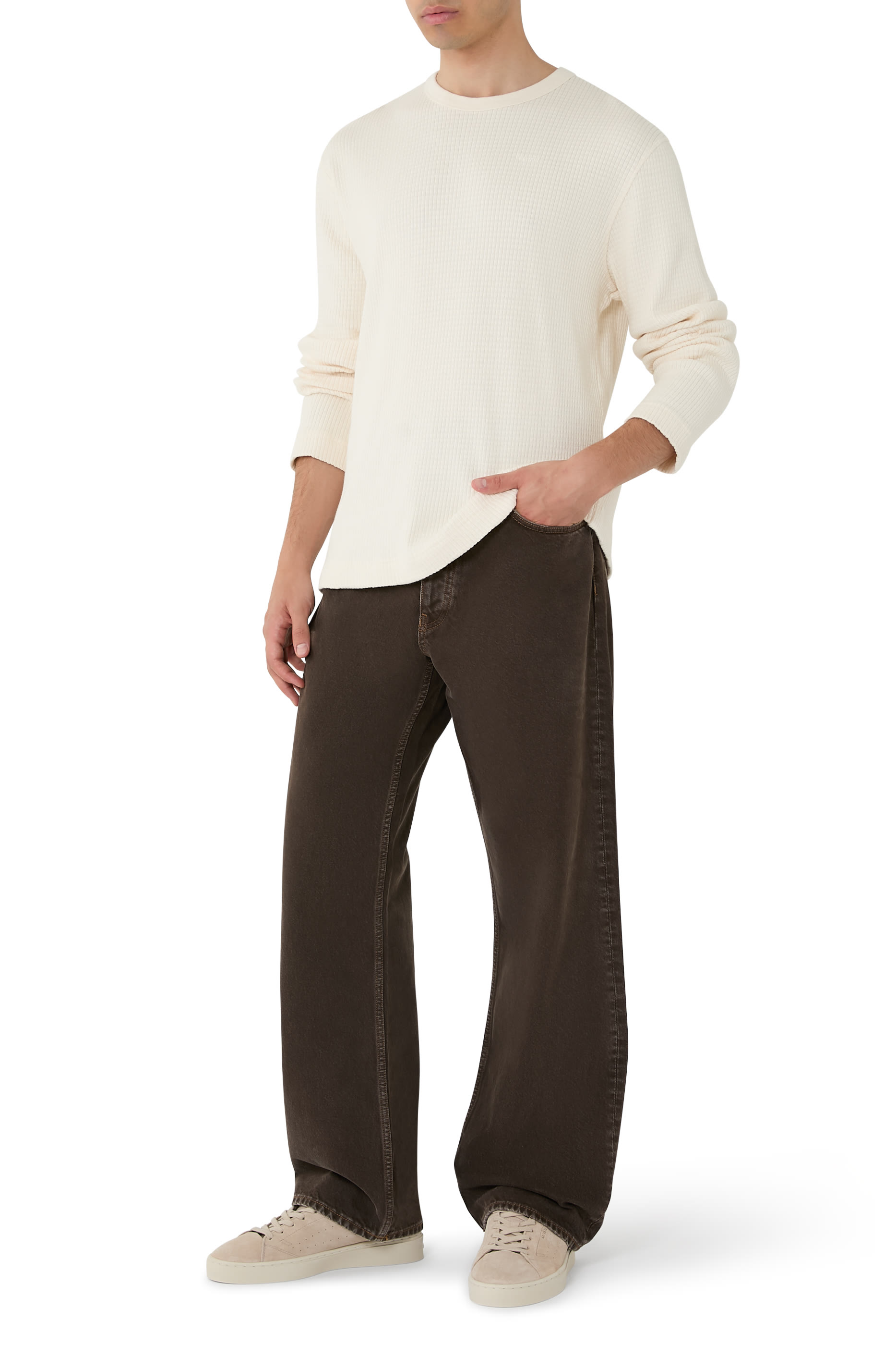 Rib Long Sleeves T-Shirt