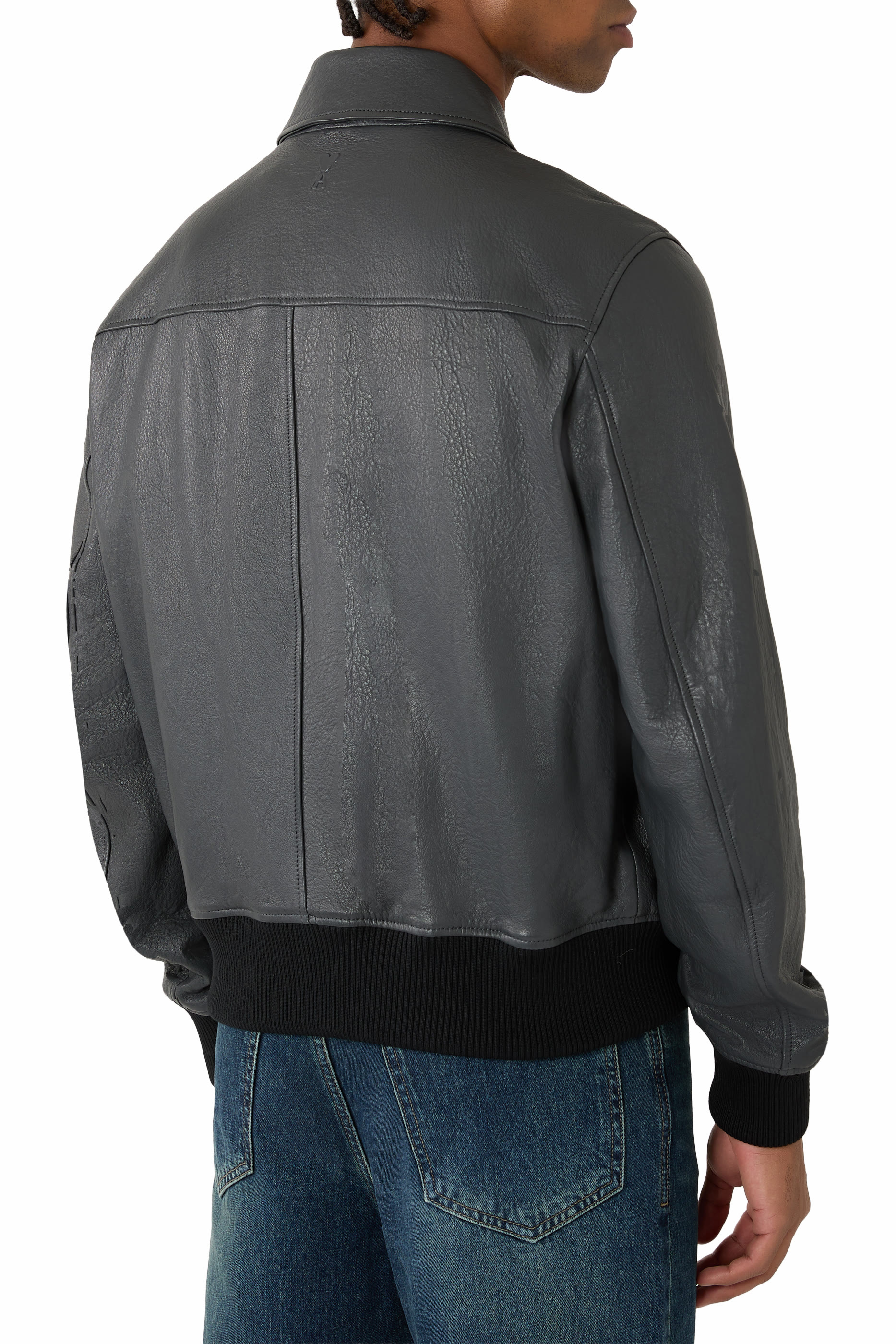  Leather Zipped Jacket 