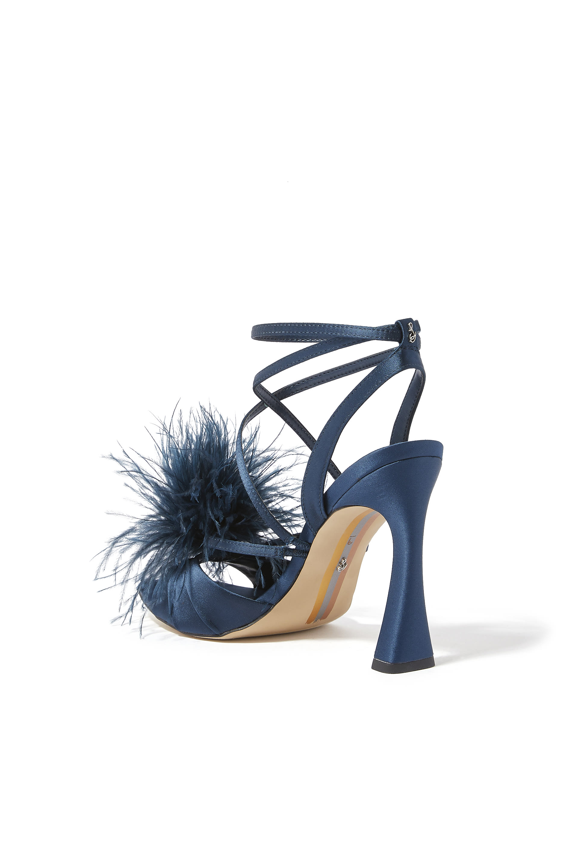 Layton 100 Feather Satin Sandals