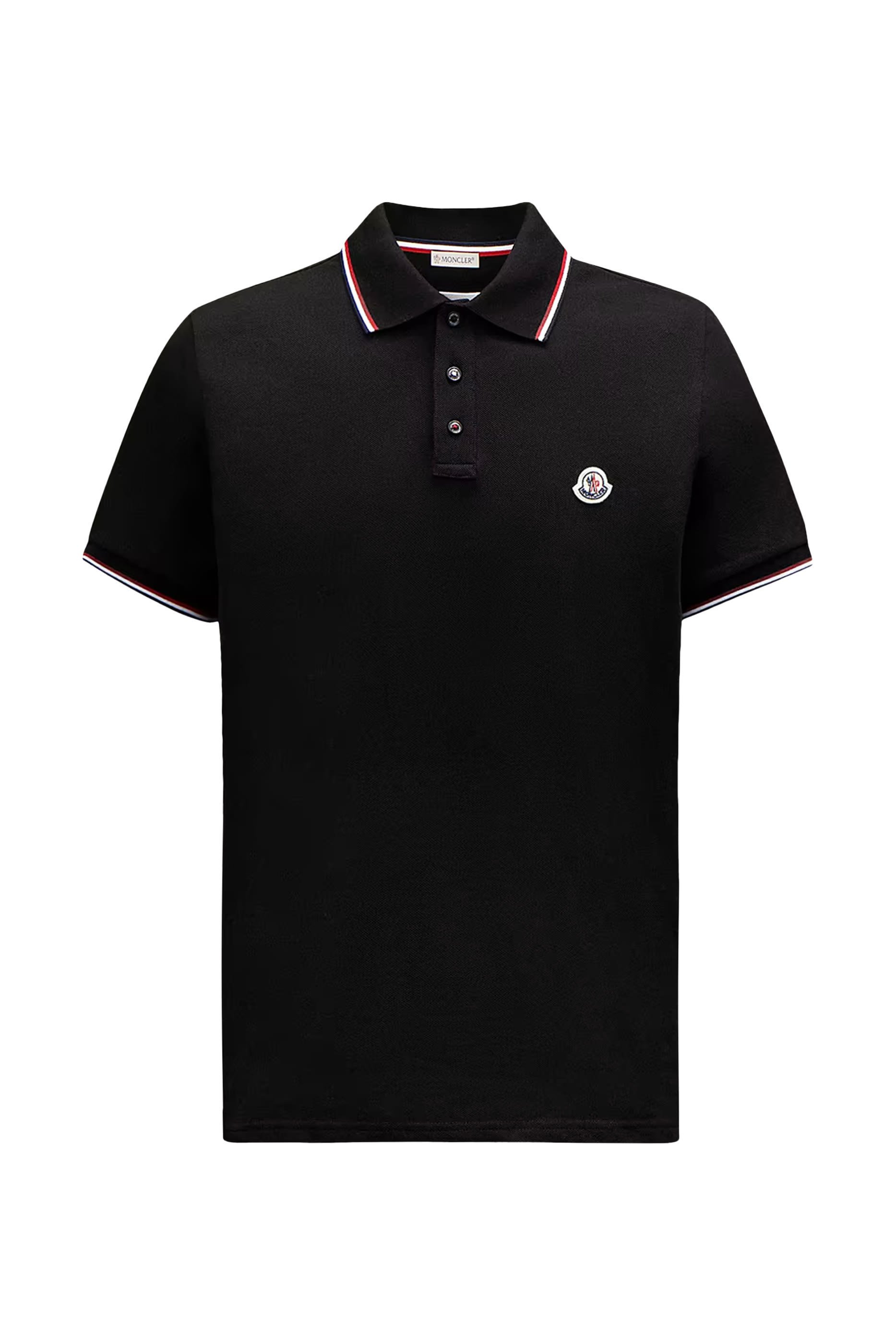 Tricolor-Trimmed Cotton Piquet Polo Shirt