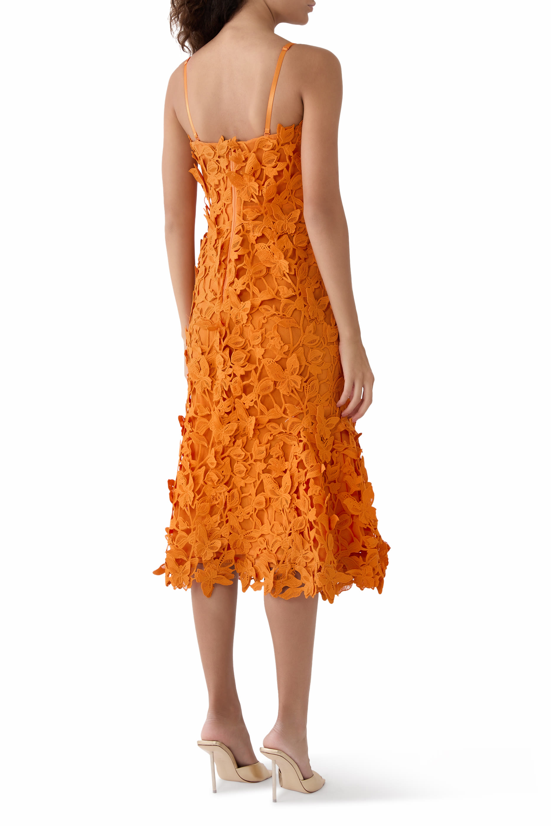 Fleurella Applique Midi Dress