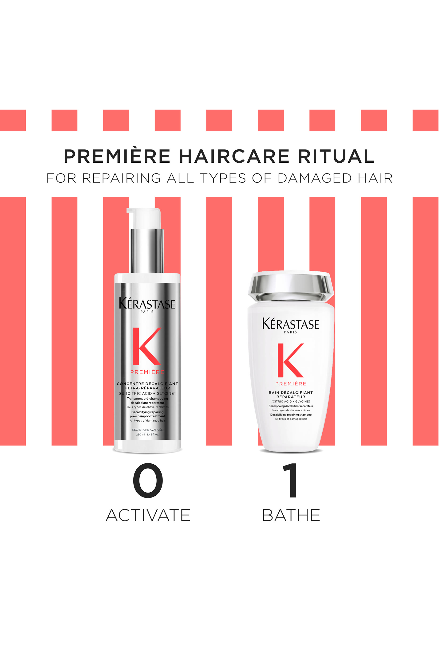  Decalcifying & Repairing Première Routine for Damaged Hair, 20% Value Savings