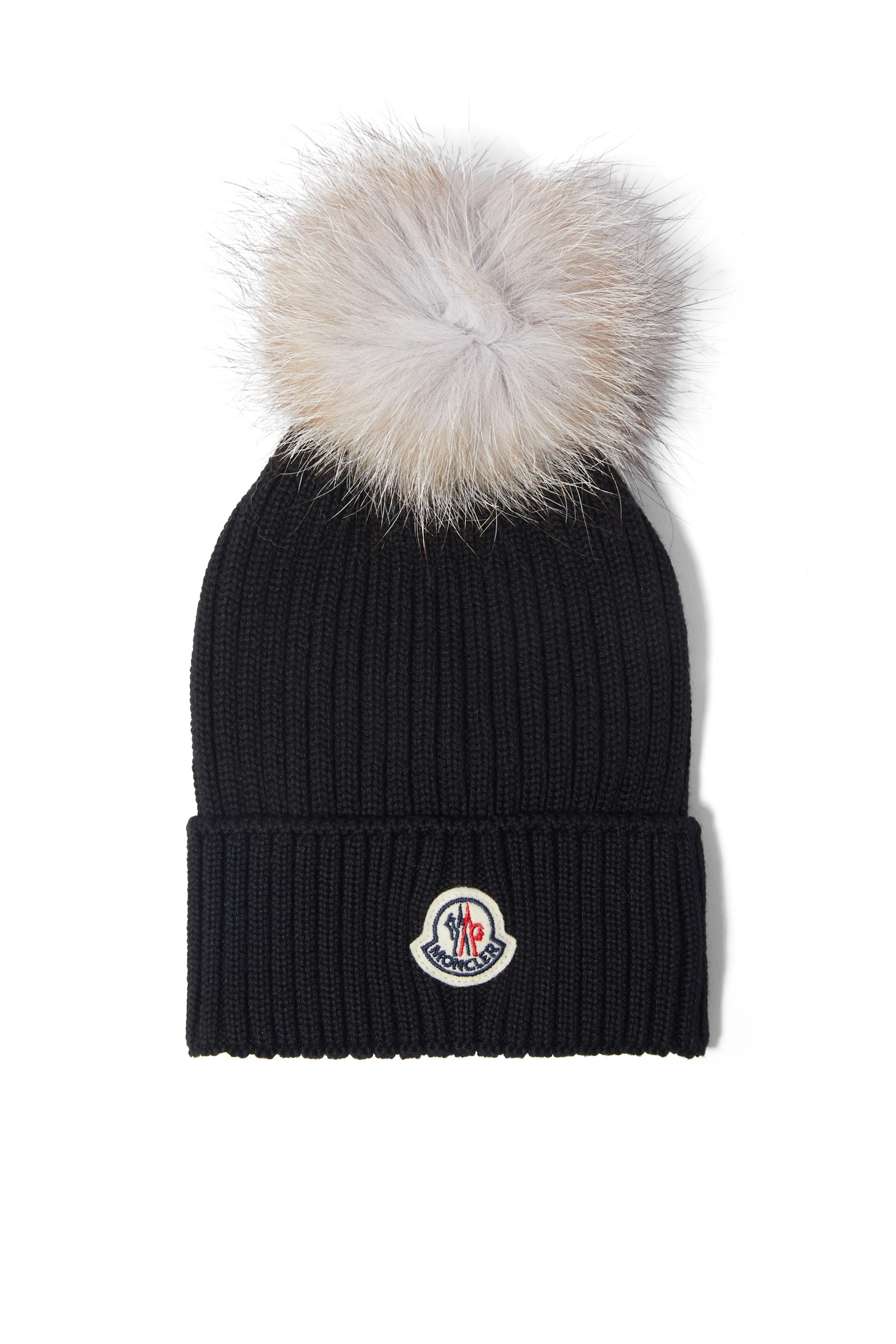 Kids Logo Patch Pompom Beanie