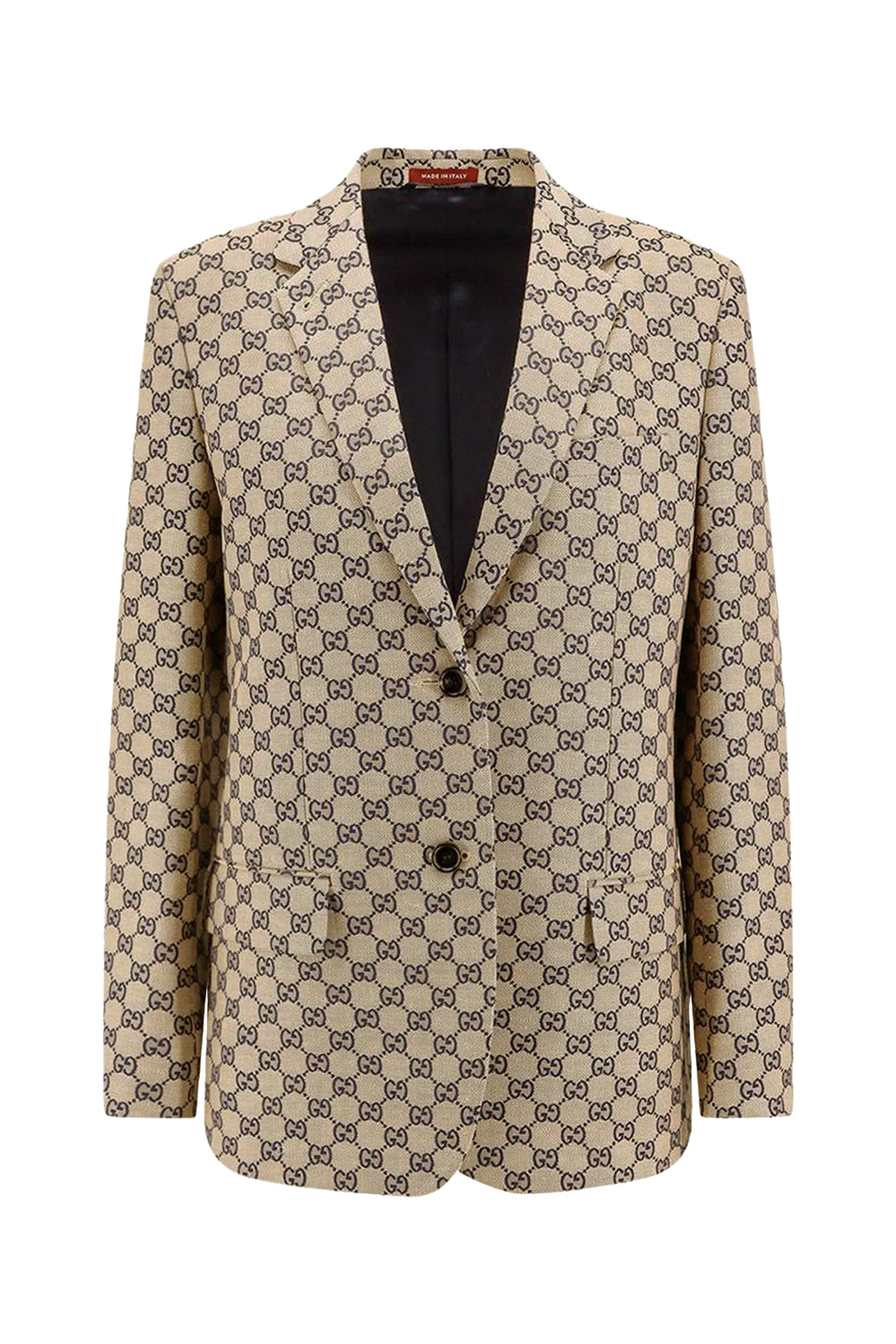 GG Linen Blend Canvas Jacket