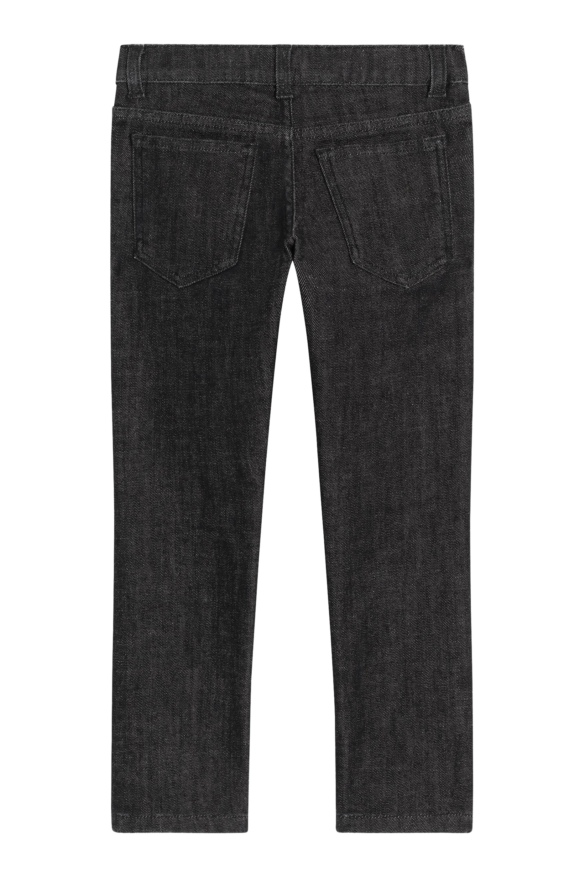 Kids 5-Pocket Denim Trousers with Embroidery