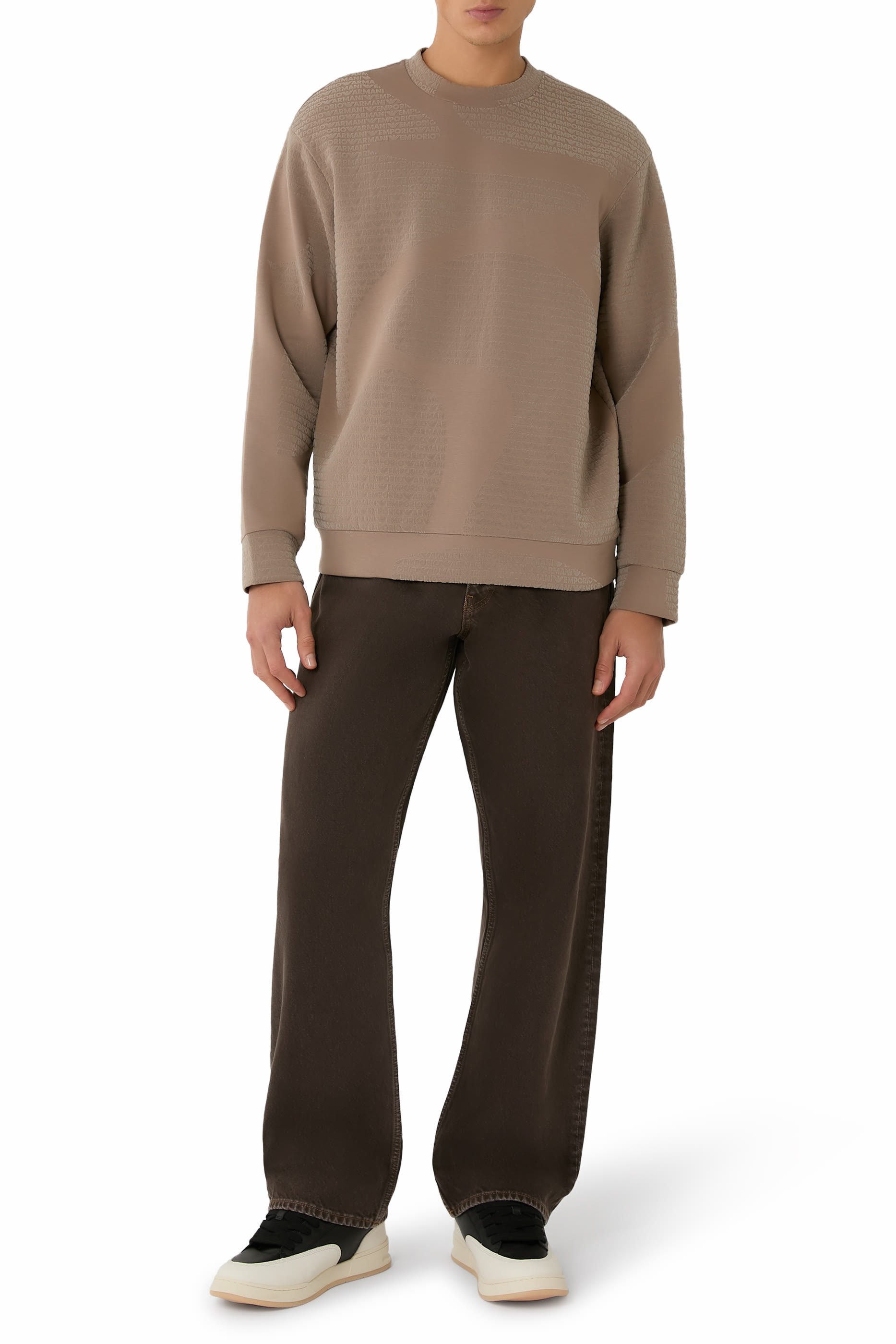 Flocked Logo Sweatshirt