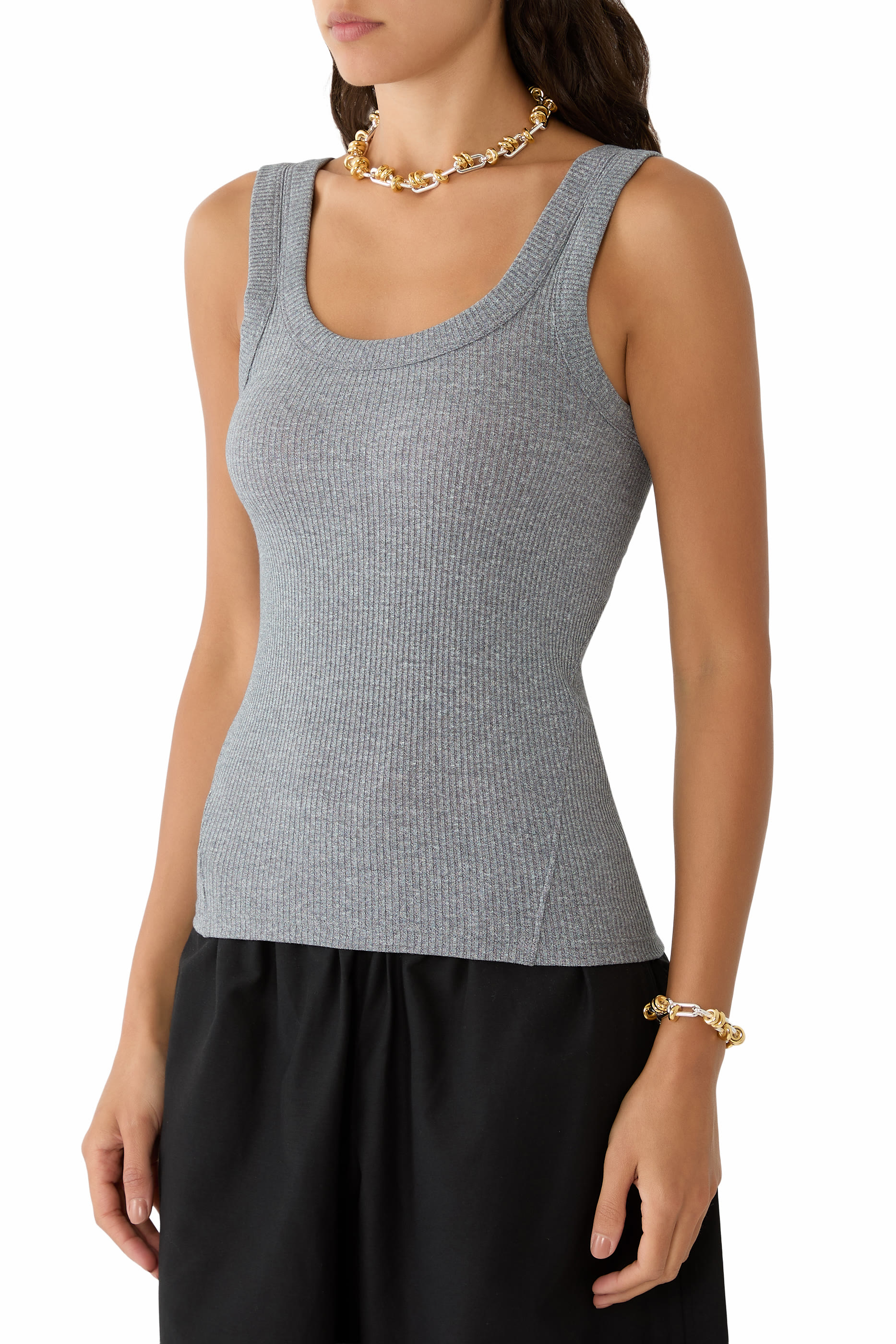 The Essential Ribbed U-Neck Tank
