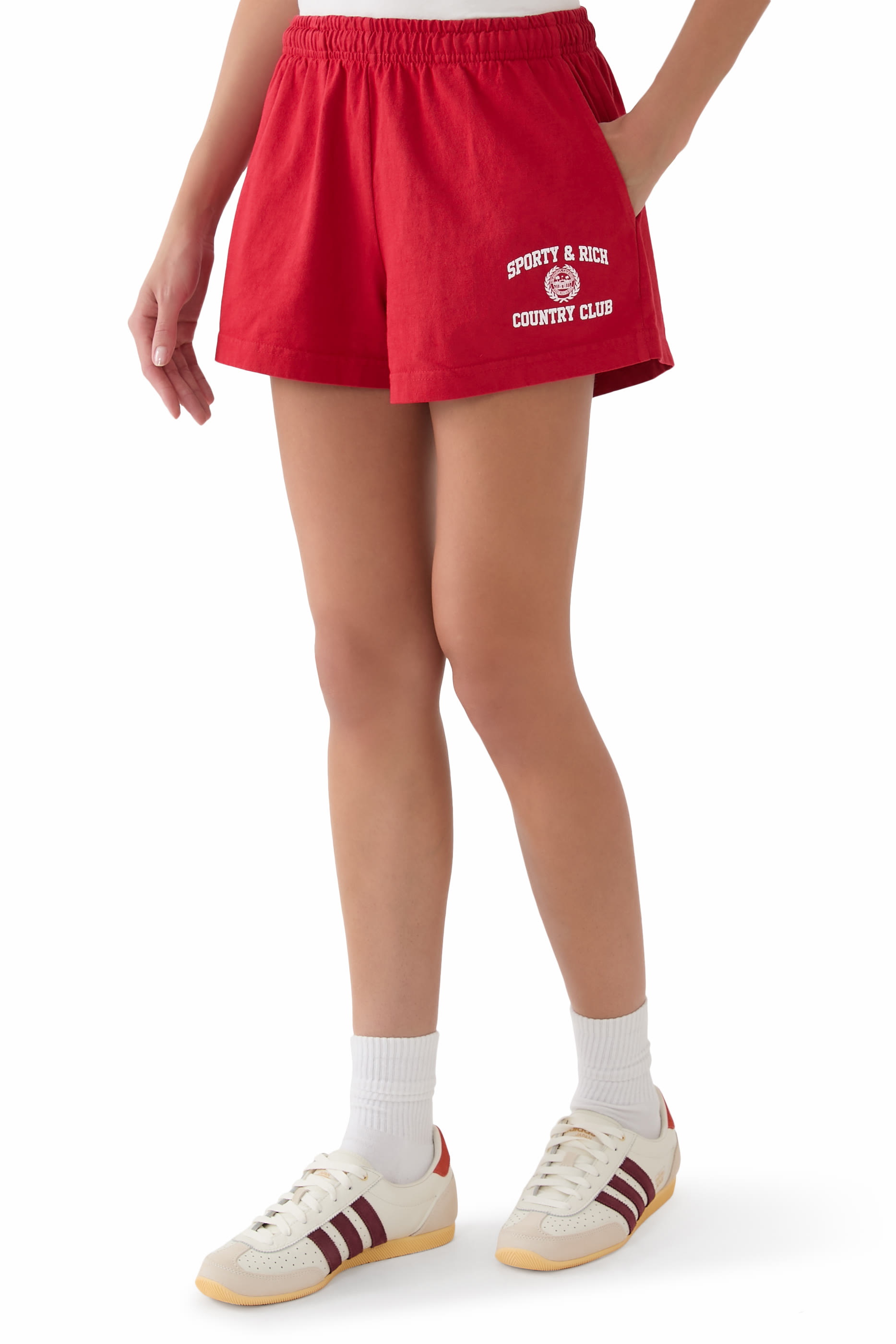 Varsity Crest Disco Shorts
