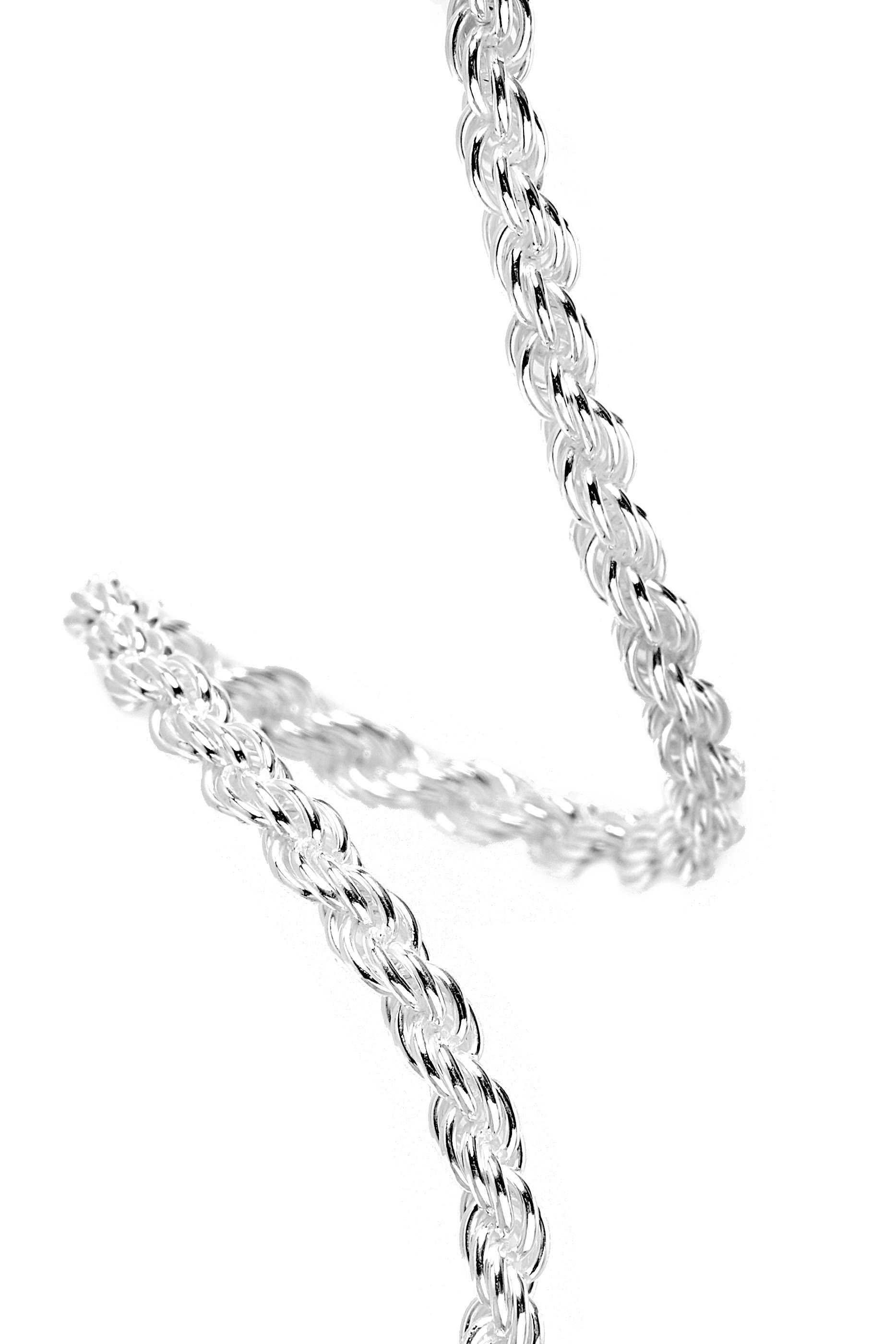 Rope Chain Bracelet, Sterling Silver