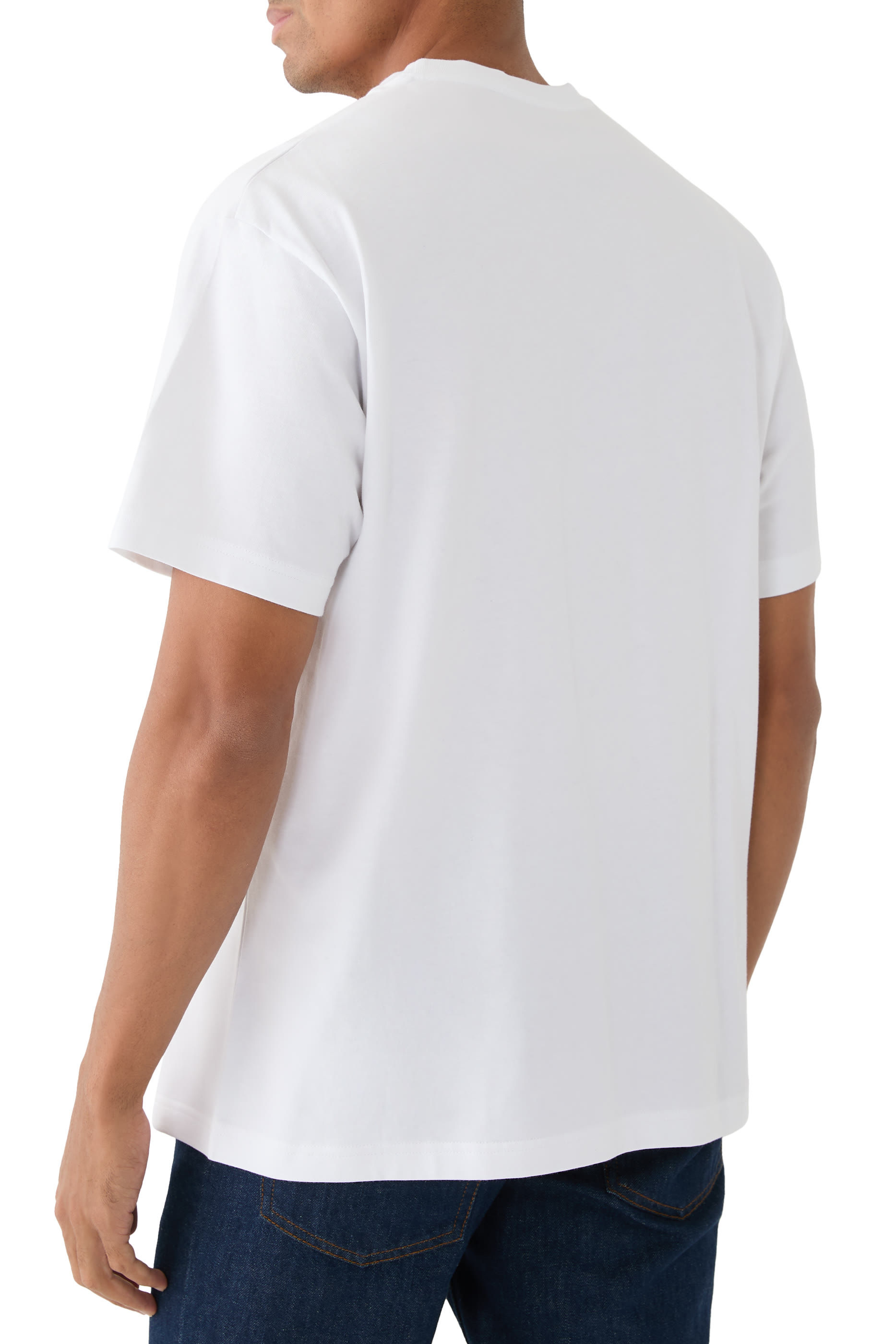 Logo Print Cotton Jersey T-Shirt