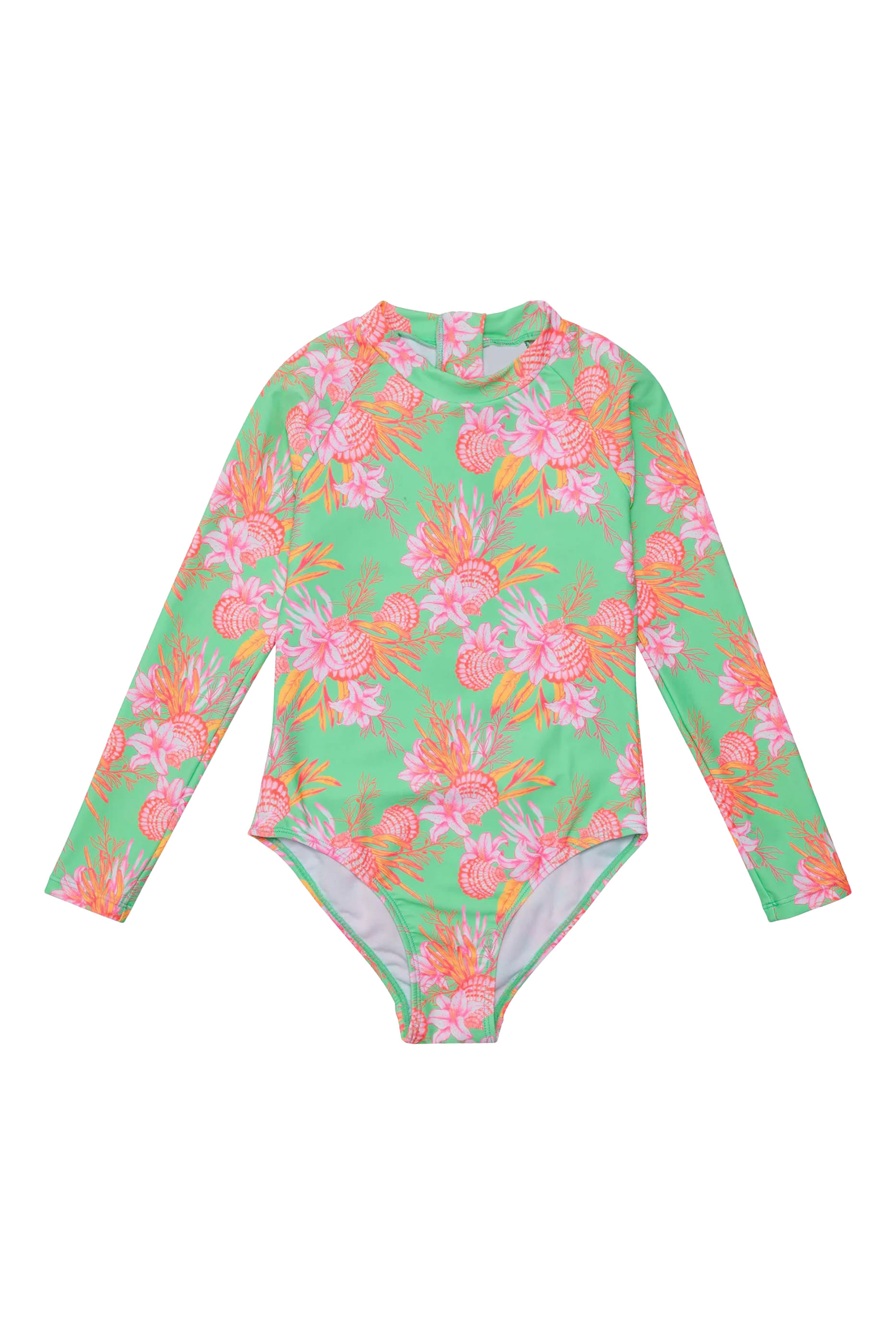 Kids Coastal Shells Sustainable Surf Suit