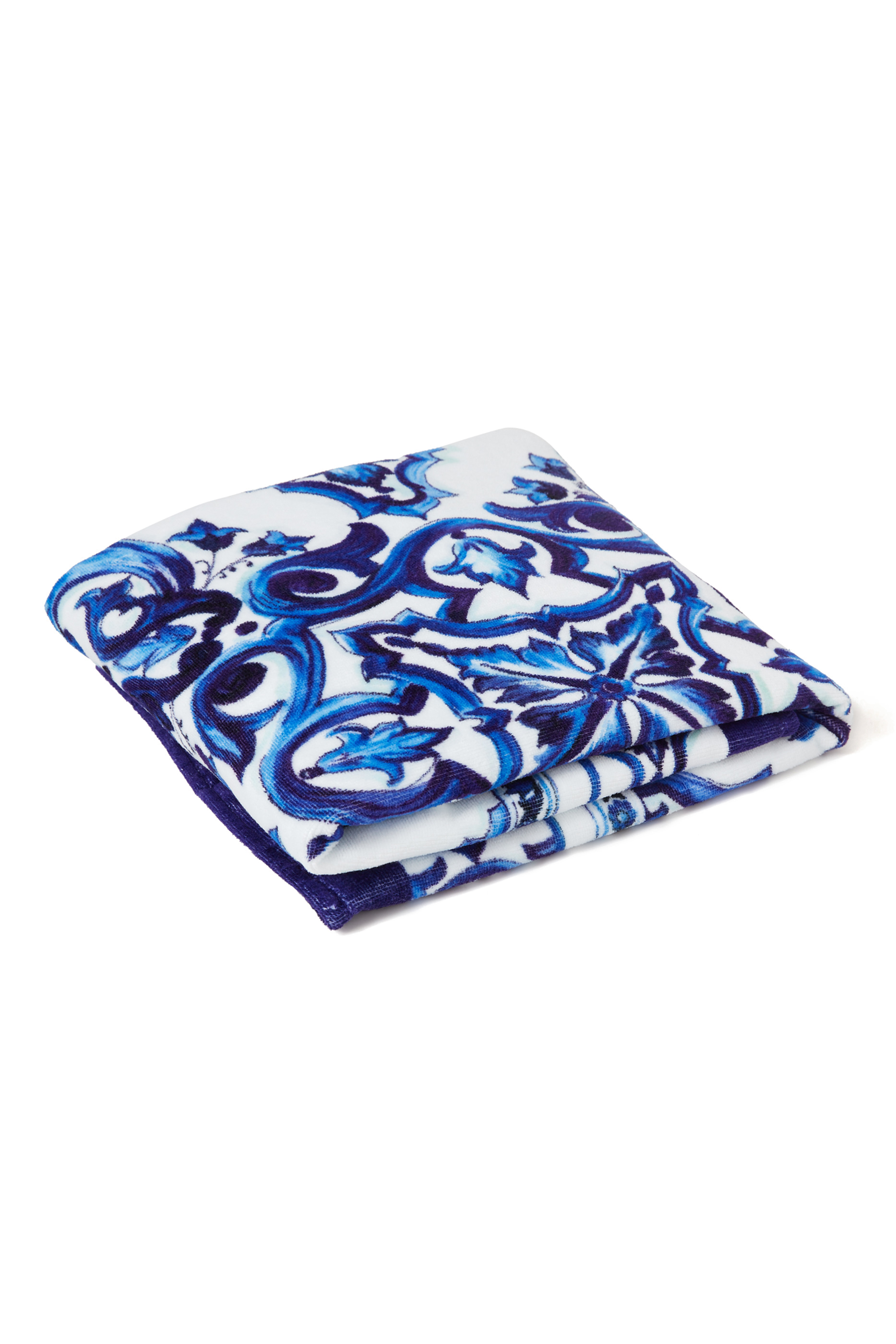 Kids Majolica Print Terrycloth Beach Towel