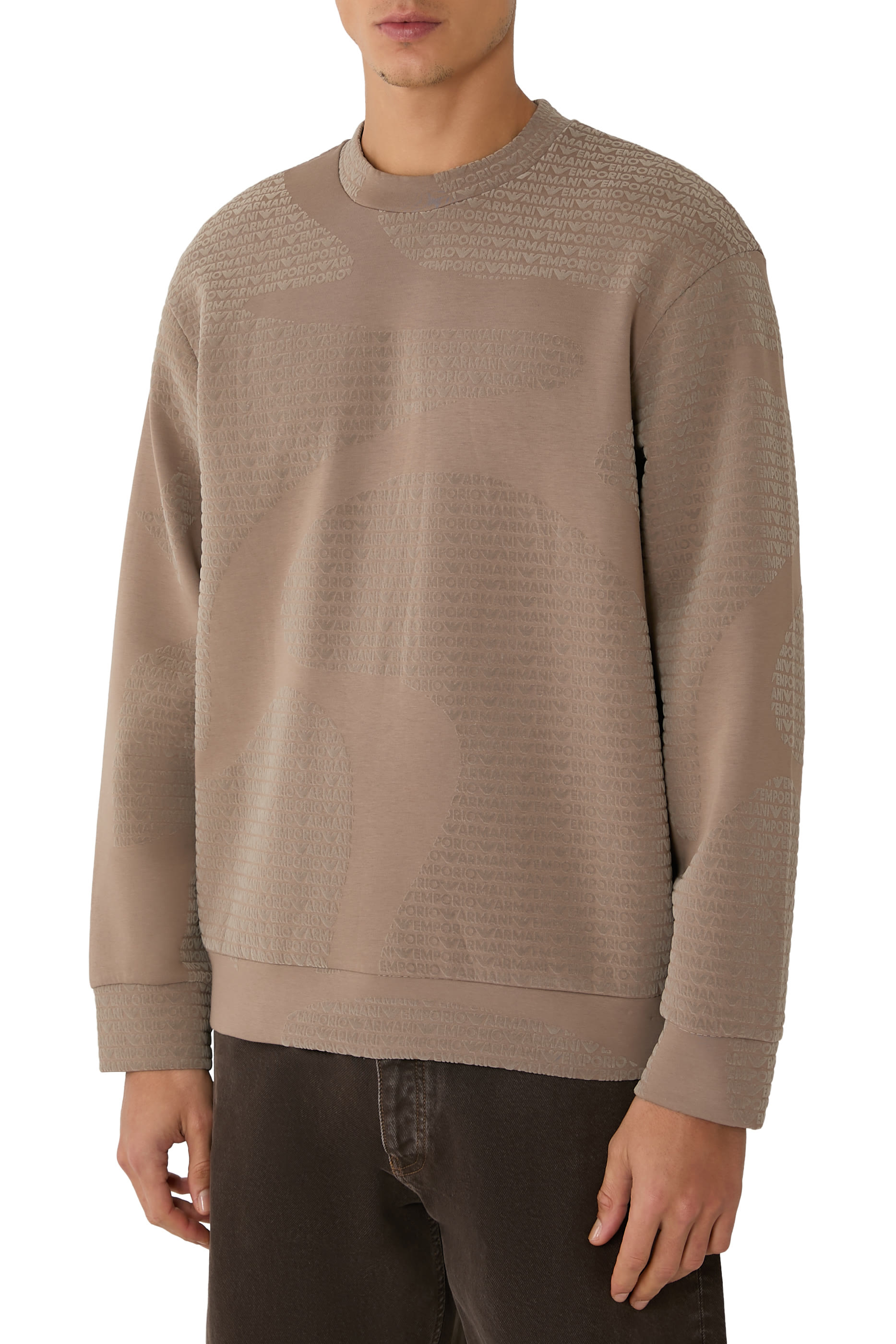 Flocked Logo Sweatshirt