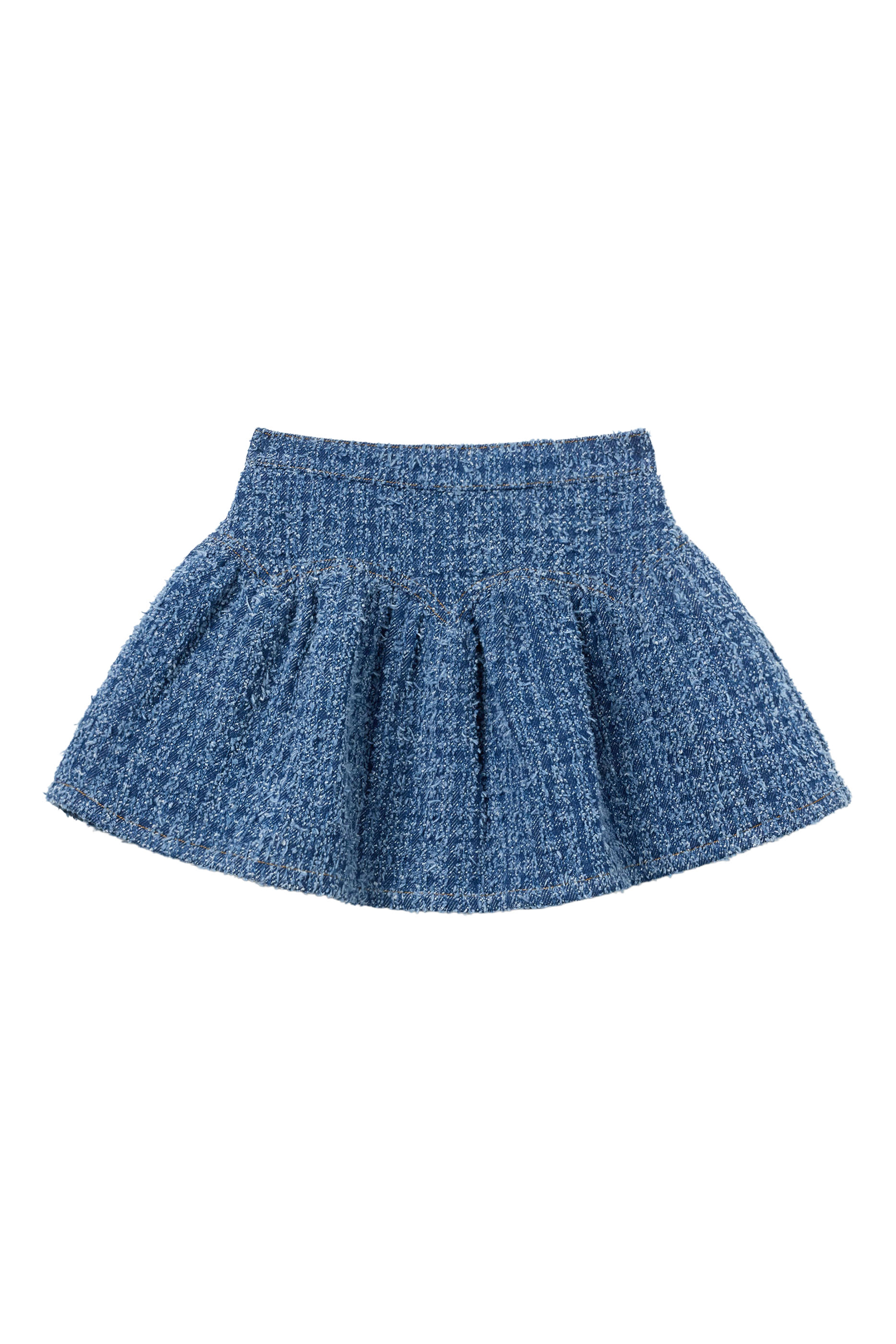 Kids Textured Denim Skirt