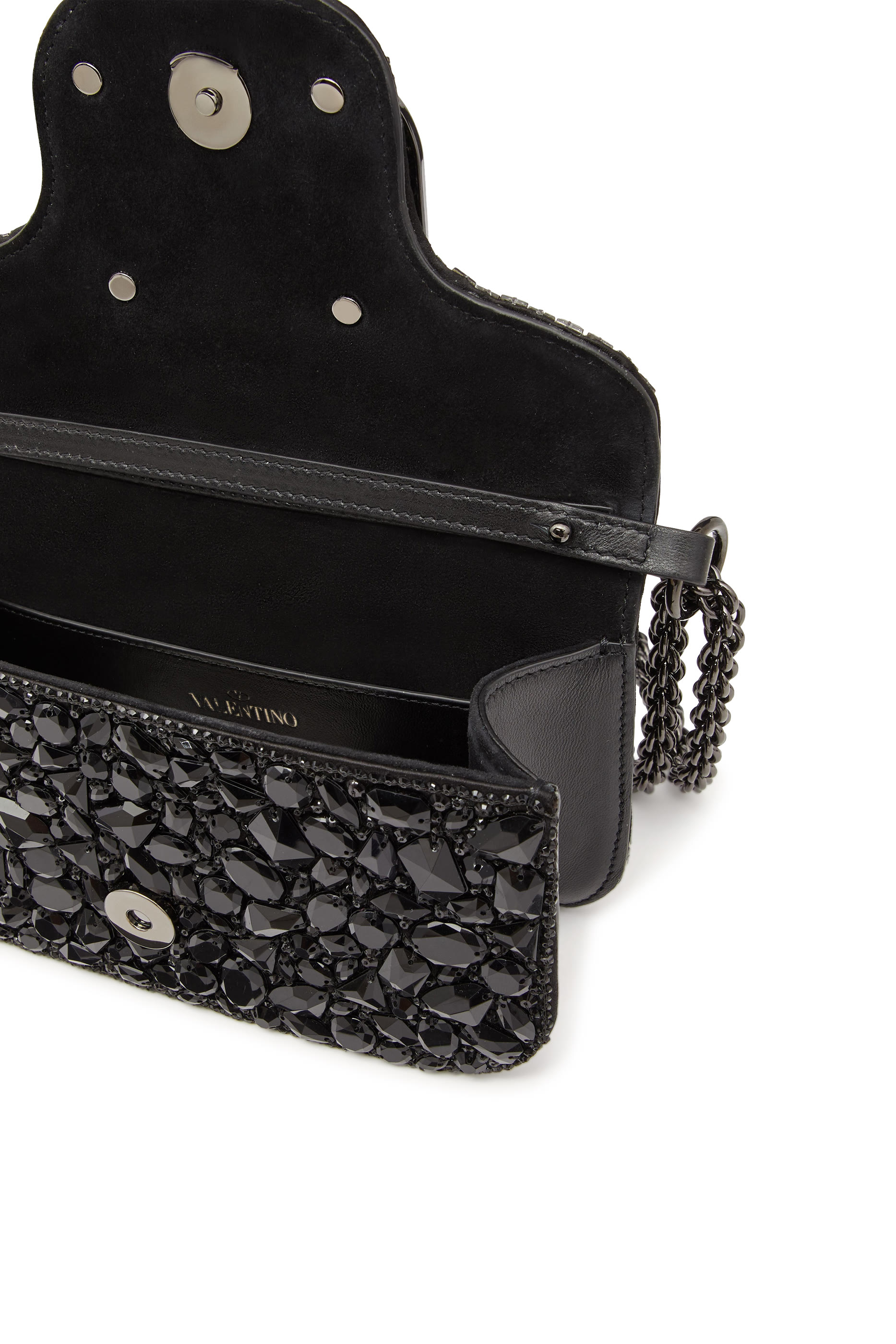 Valentino Garavani Small Sequin-Encrusted Loc&ograve; Shoulder Bag