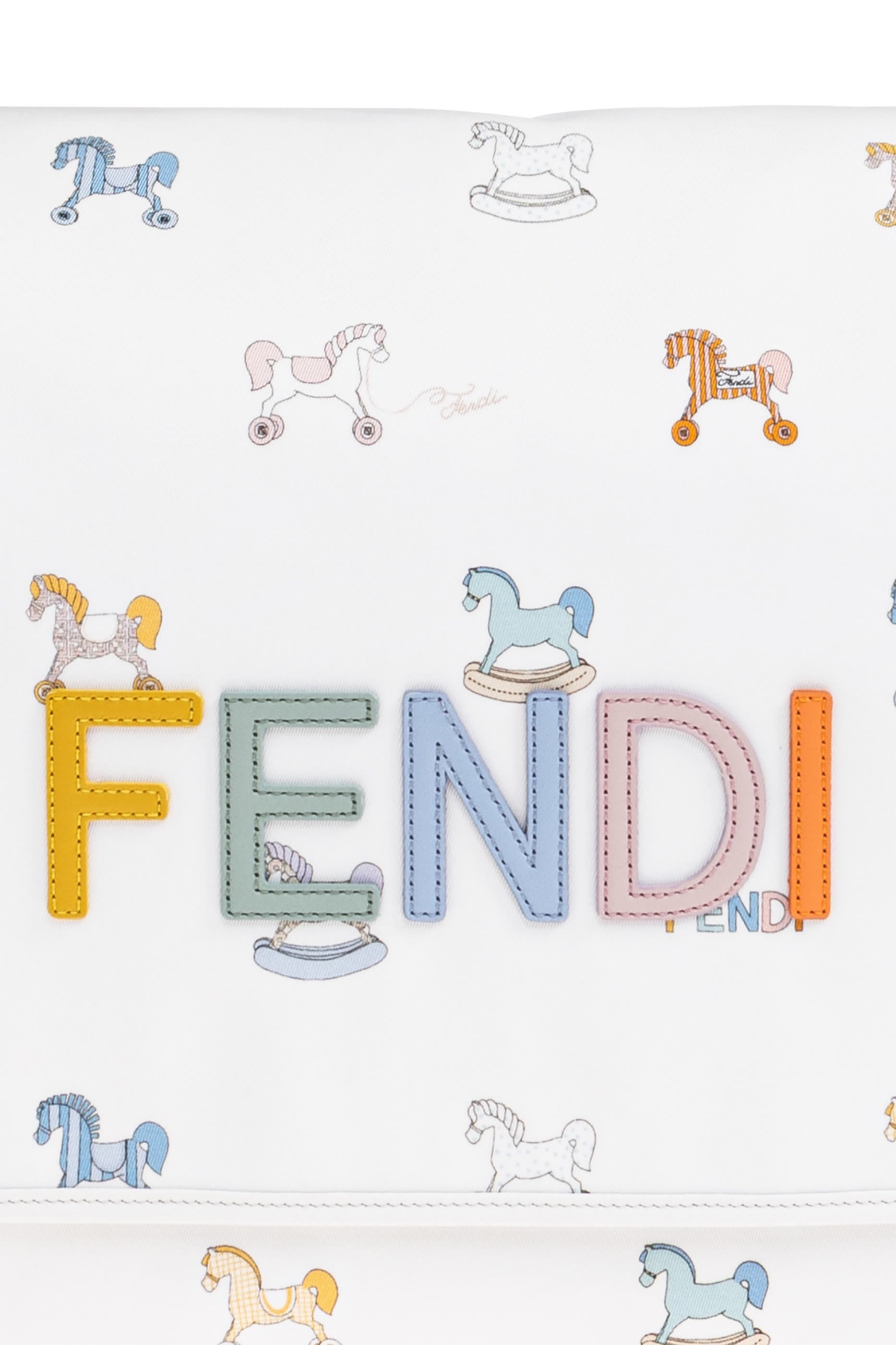 Kids Horse-Print Logo Changing Bag