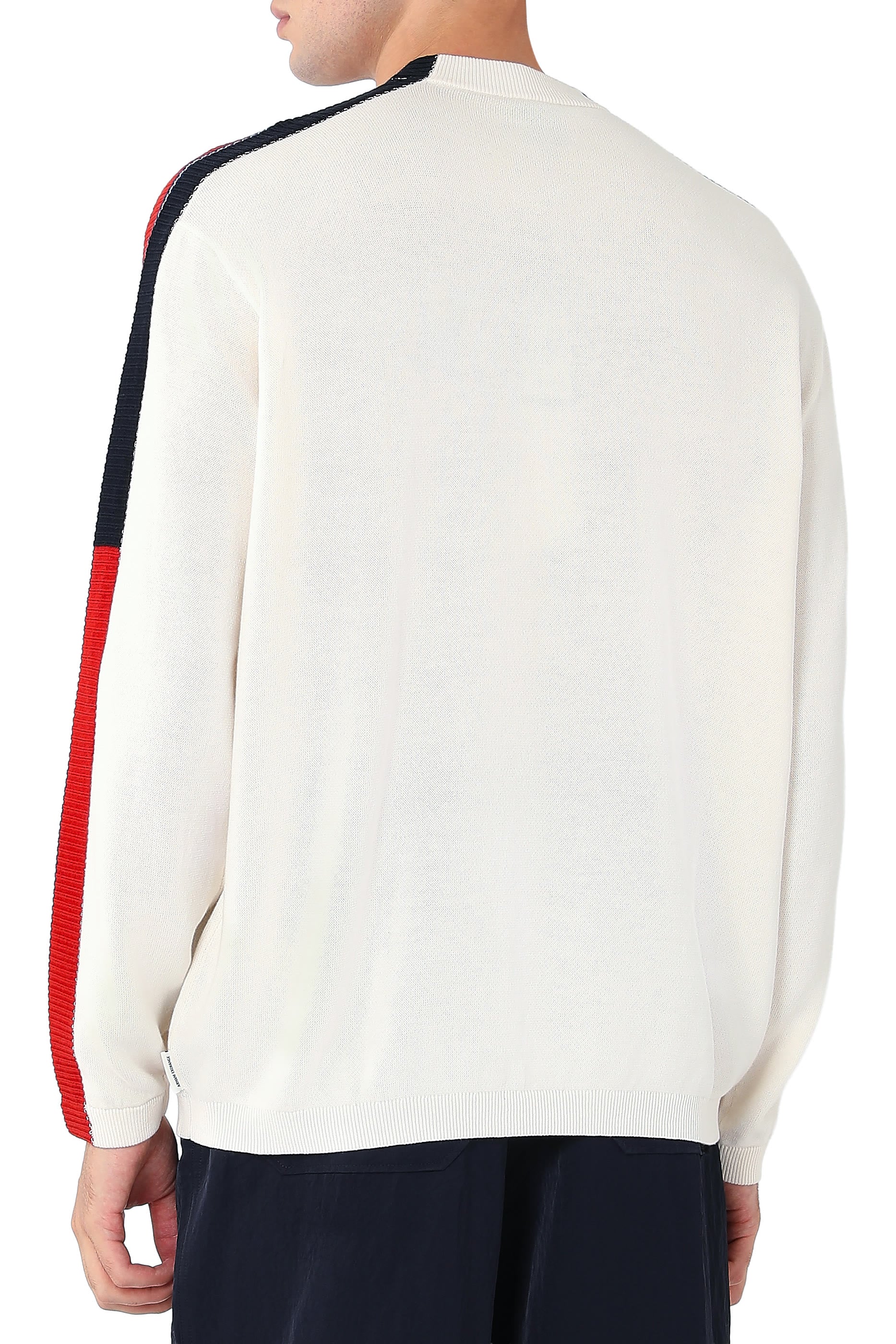 Contrast Line Knit Pullover