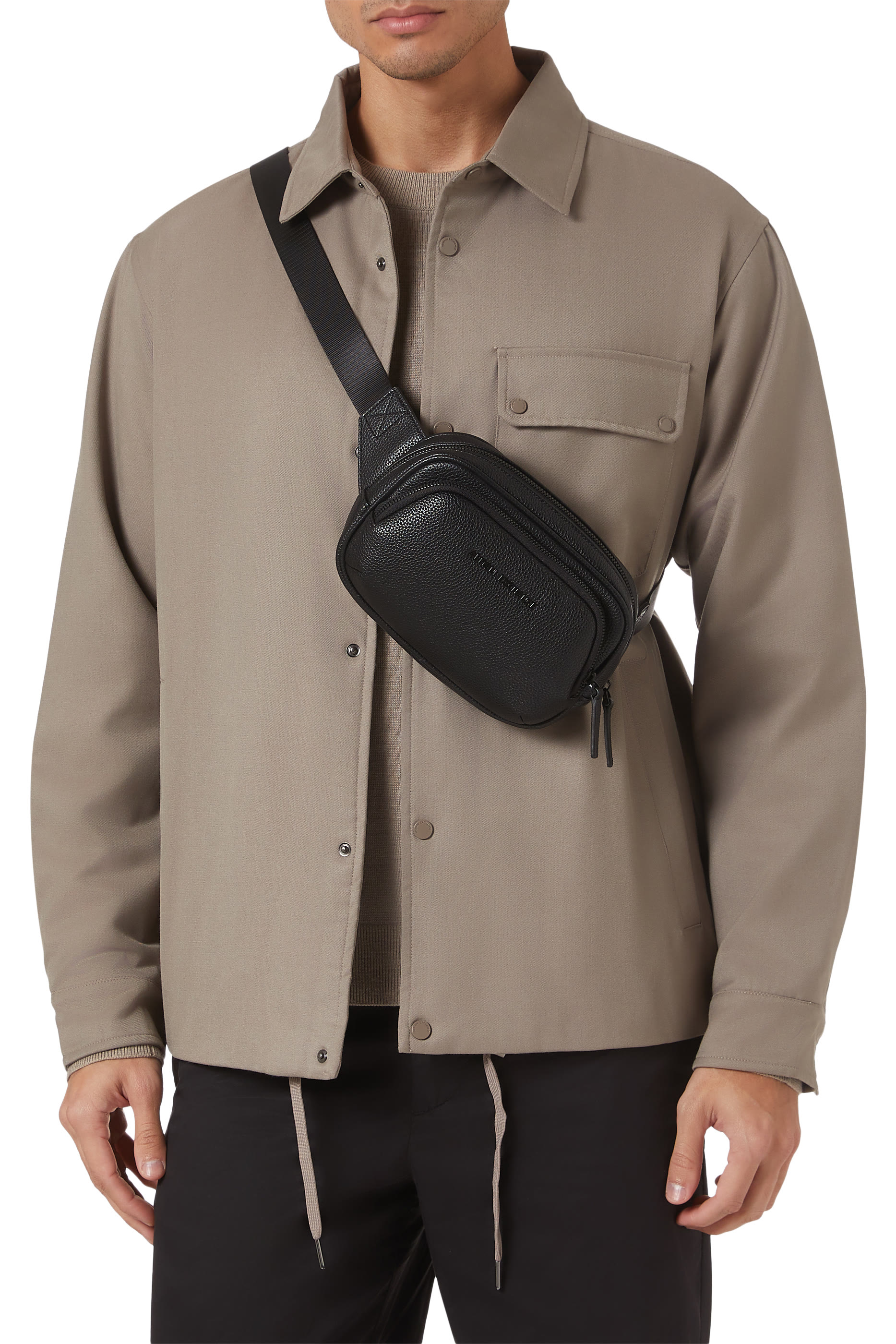 Logo Technical Fabric Waist Bag