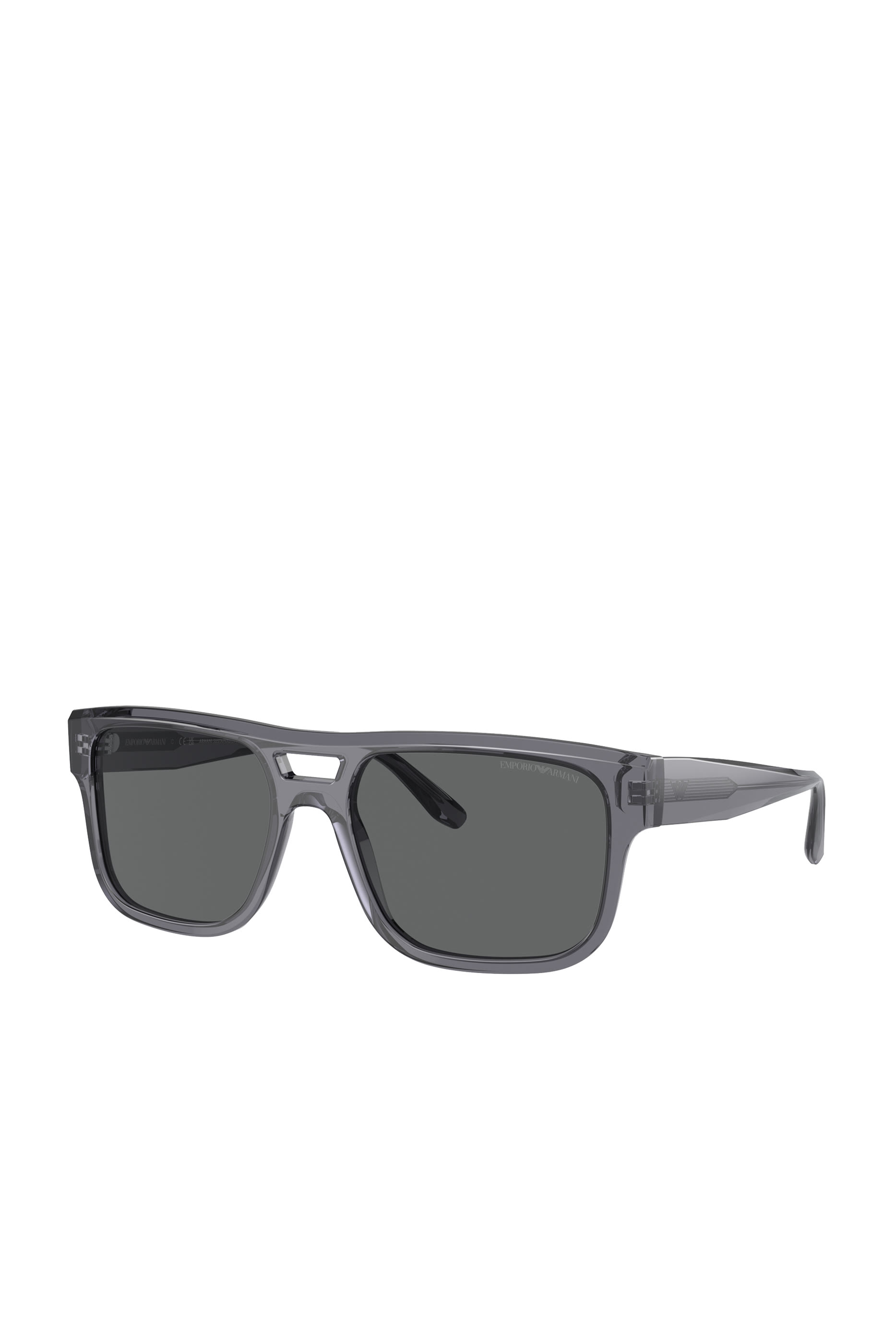 D Frame Shiny Trans Brown Lenses Sunglasses