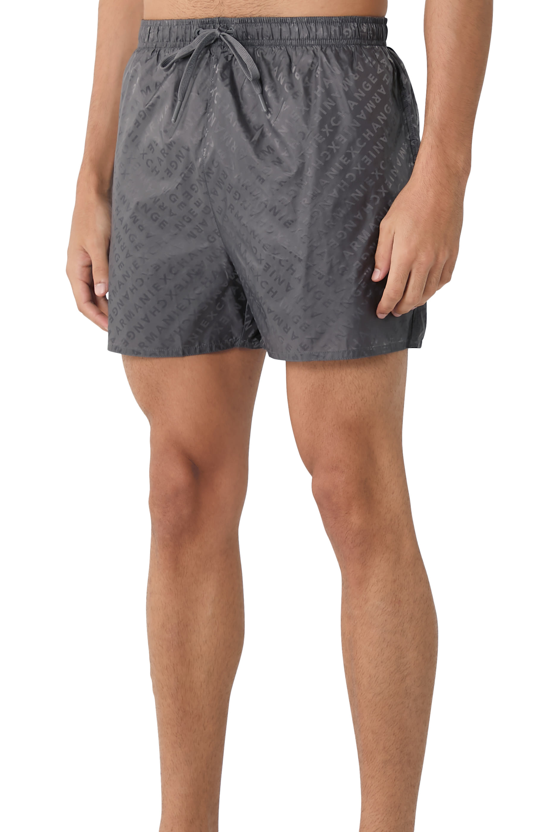 Allover Logo Boxer Swimsuit