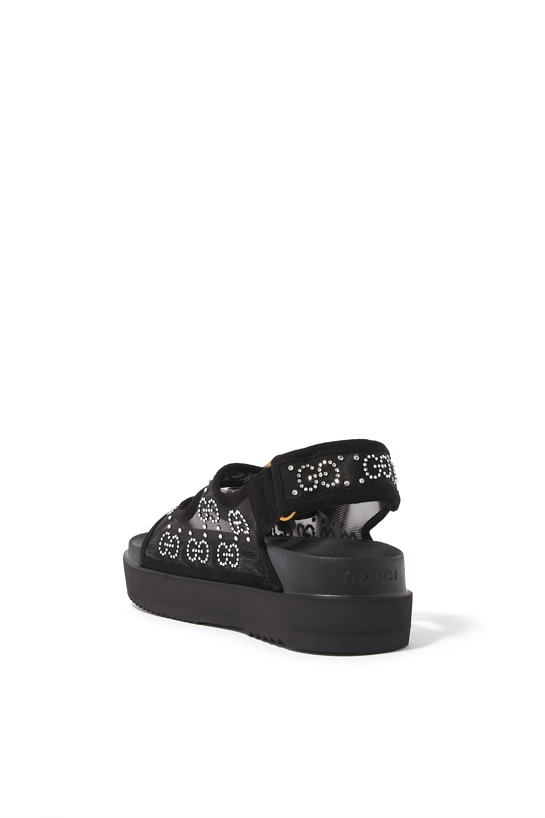 GG Crystal Mesh Sandals