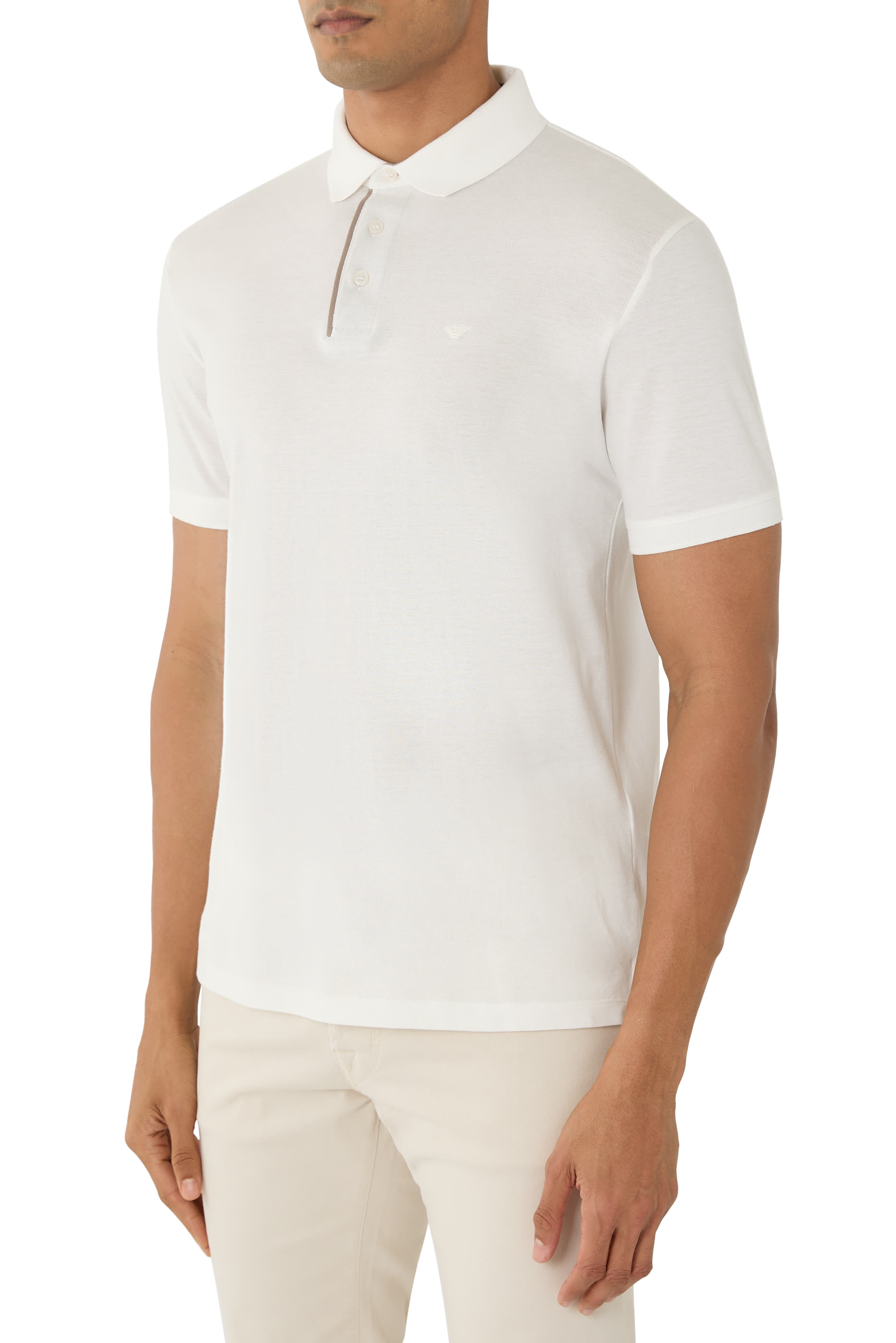 Micro Eagle Stretch Piqué Polo Shirt