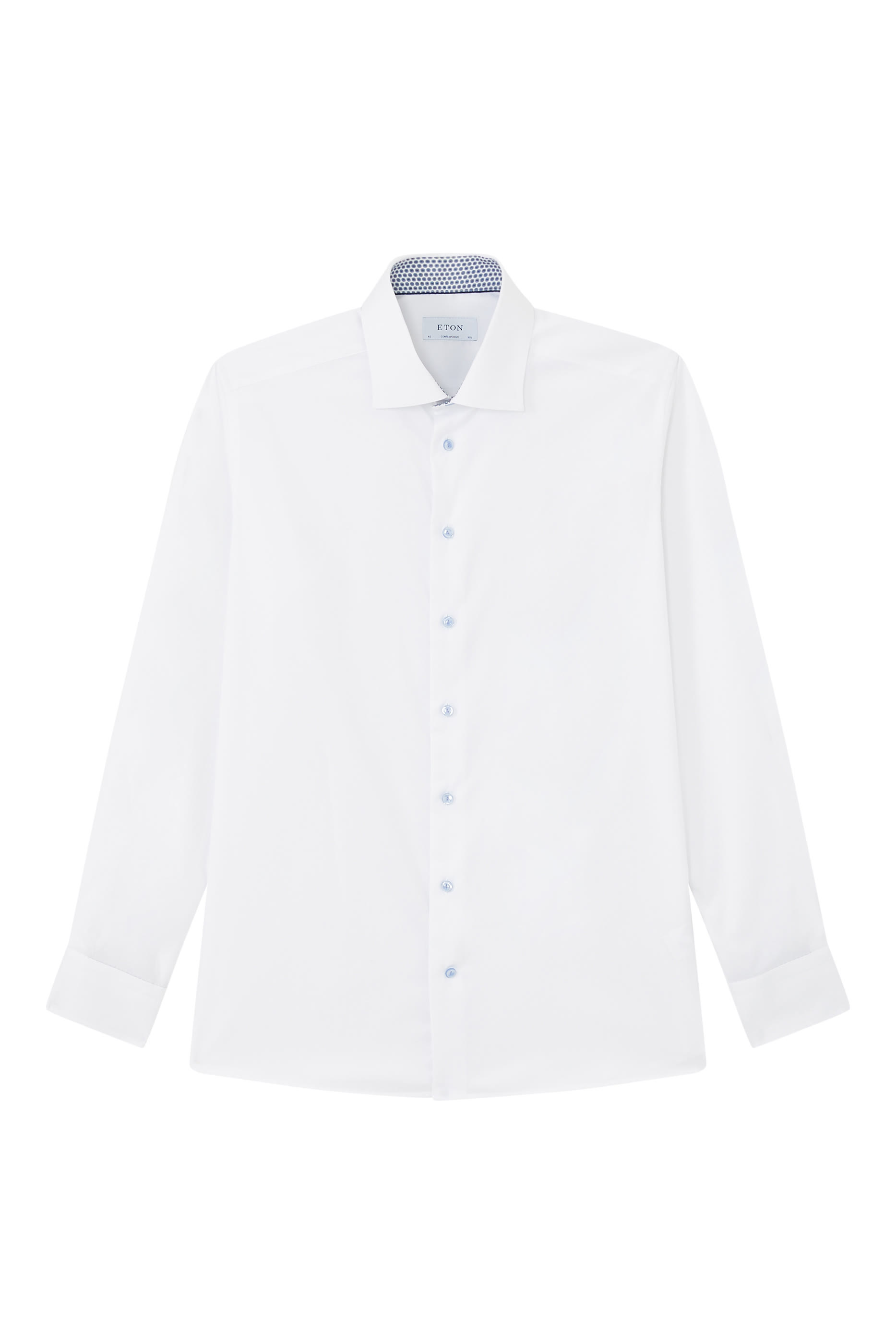 Geometric Effect Signature Twill Shirt