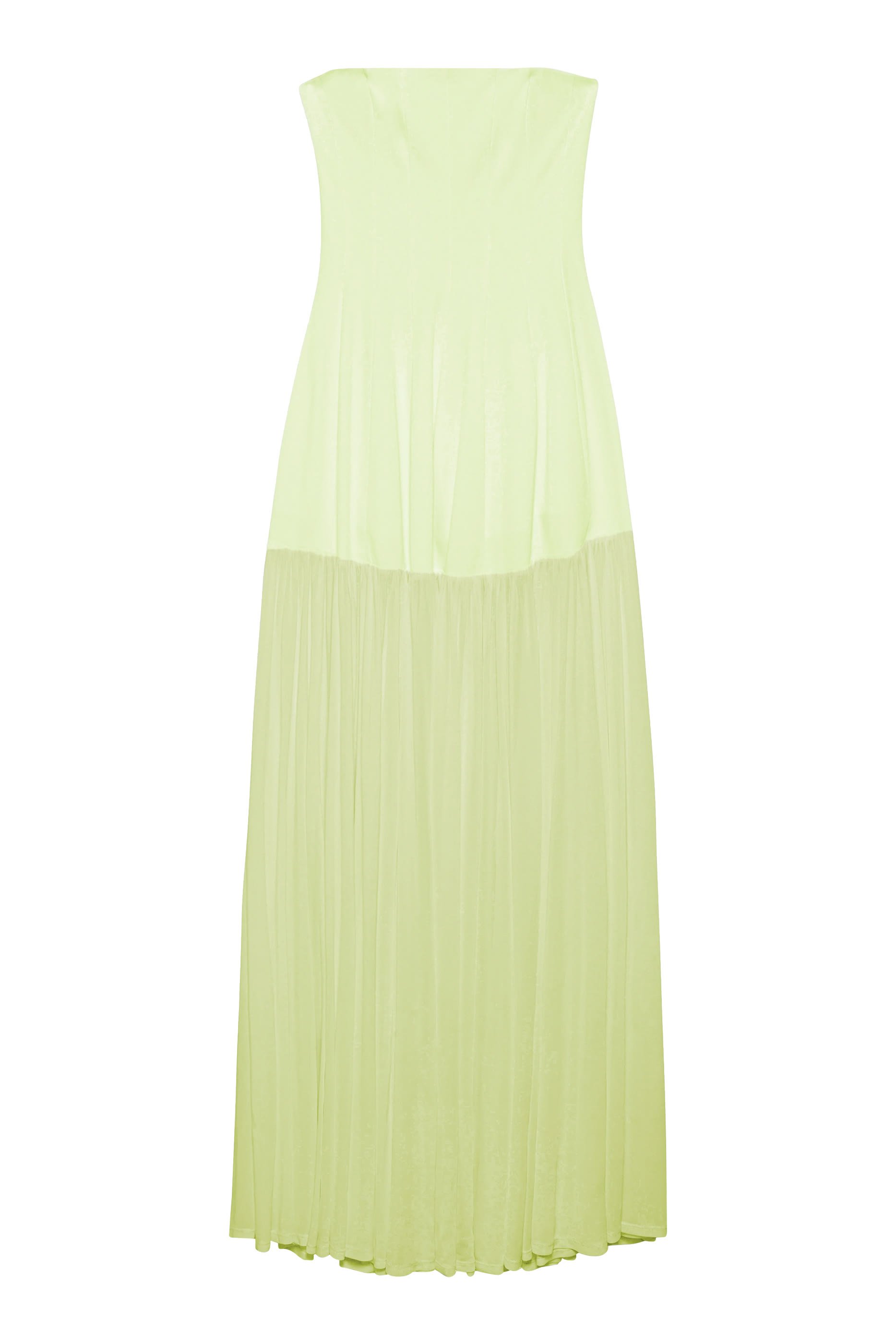 Sandrine Draped Jersey Bustier Midi Dress