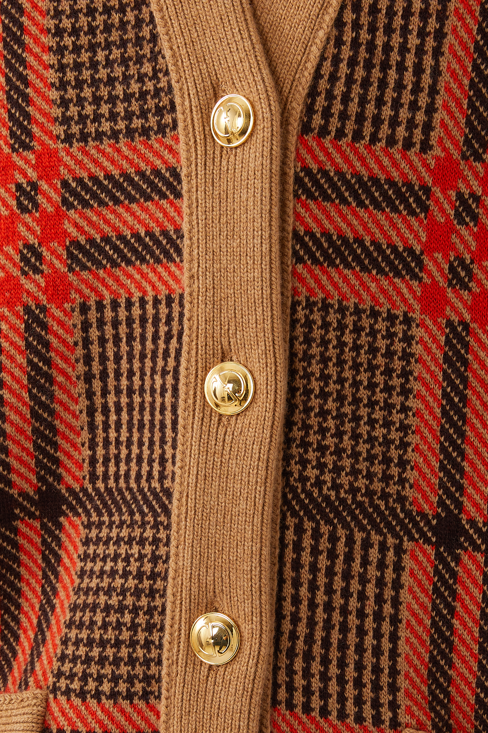 Reversible Knit Wool Cardigan